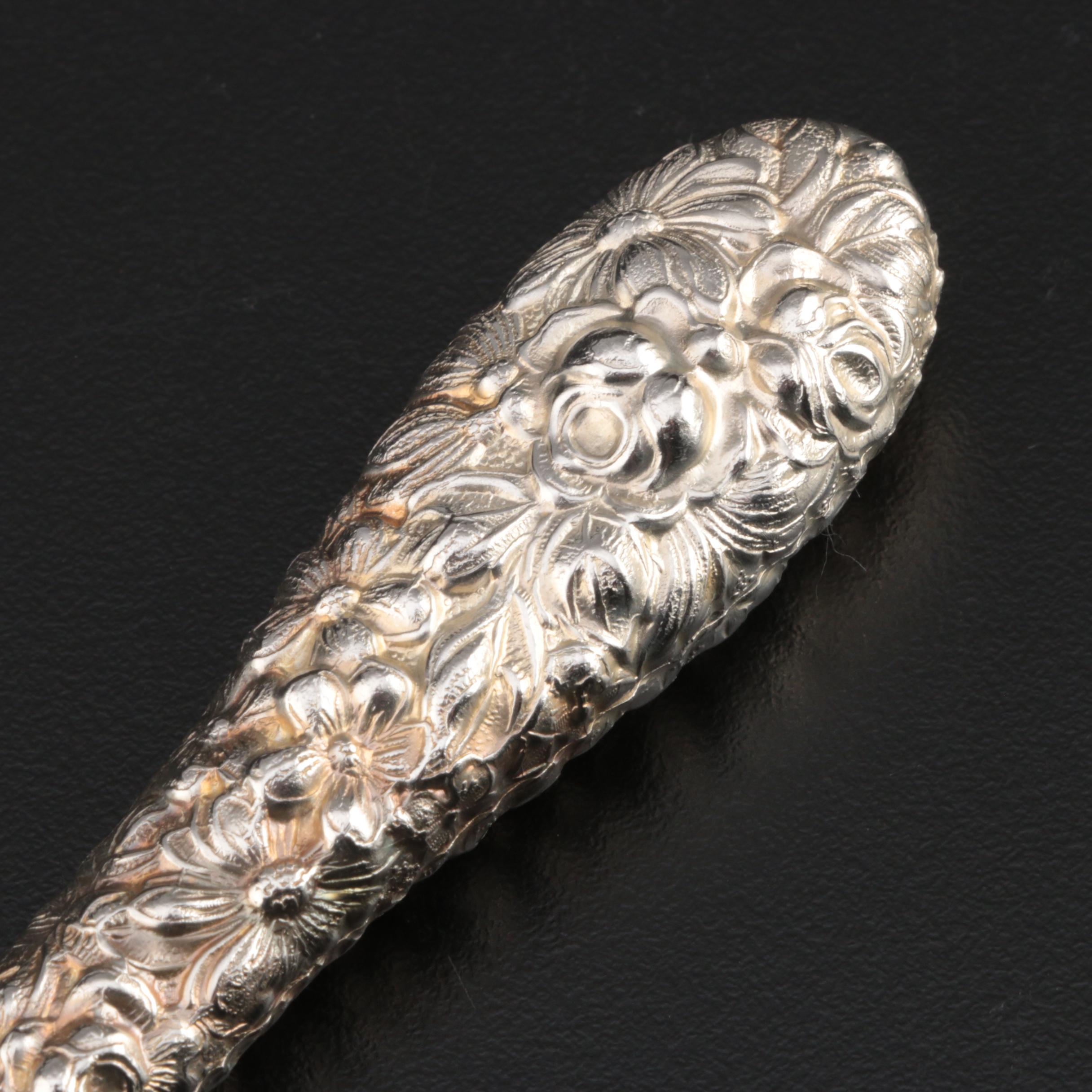 Stieff "Stieff Rose" Sterling-Handled Carving Set with Dinner Knives