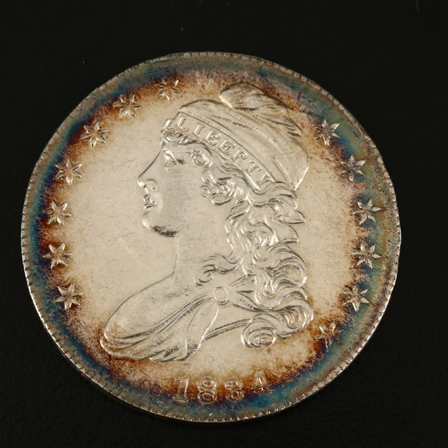 1834 Capped Bust Silver Half Dollar