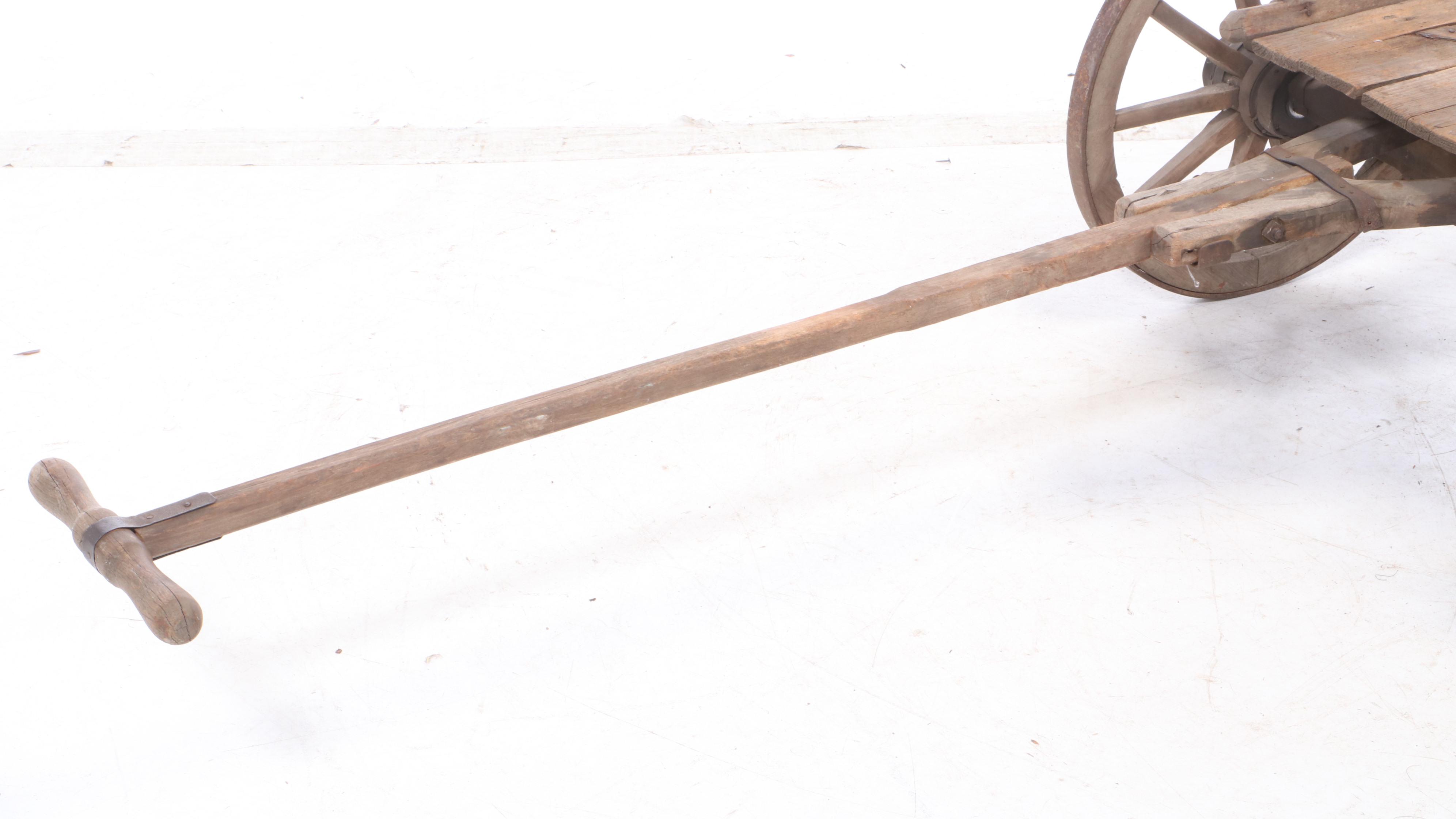 European Pine Pull Wagon, Early 20th Century