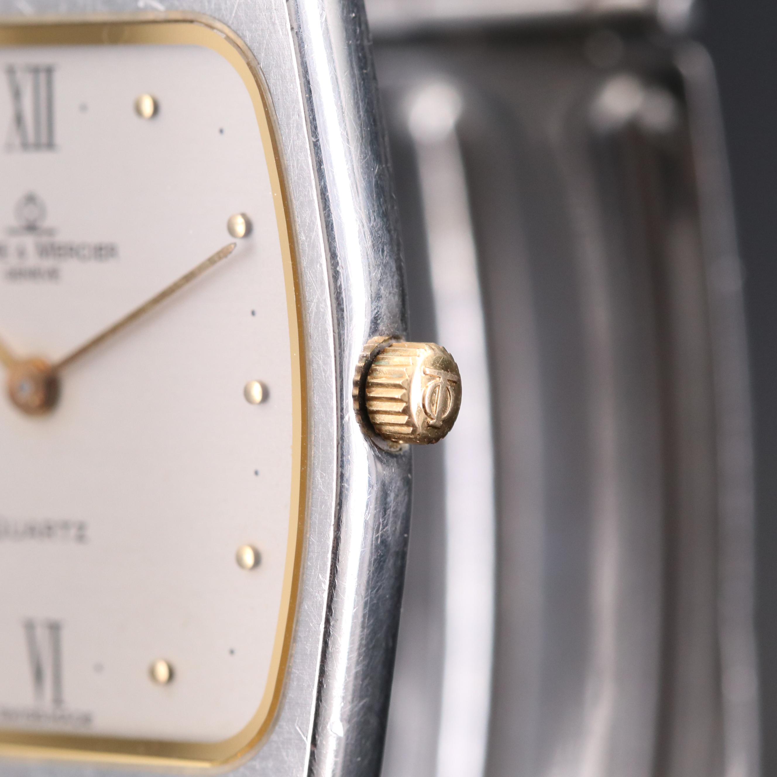 Vintage Baume Mercier Two Tone Quartz Watch