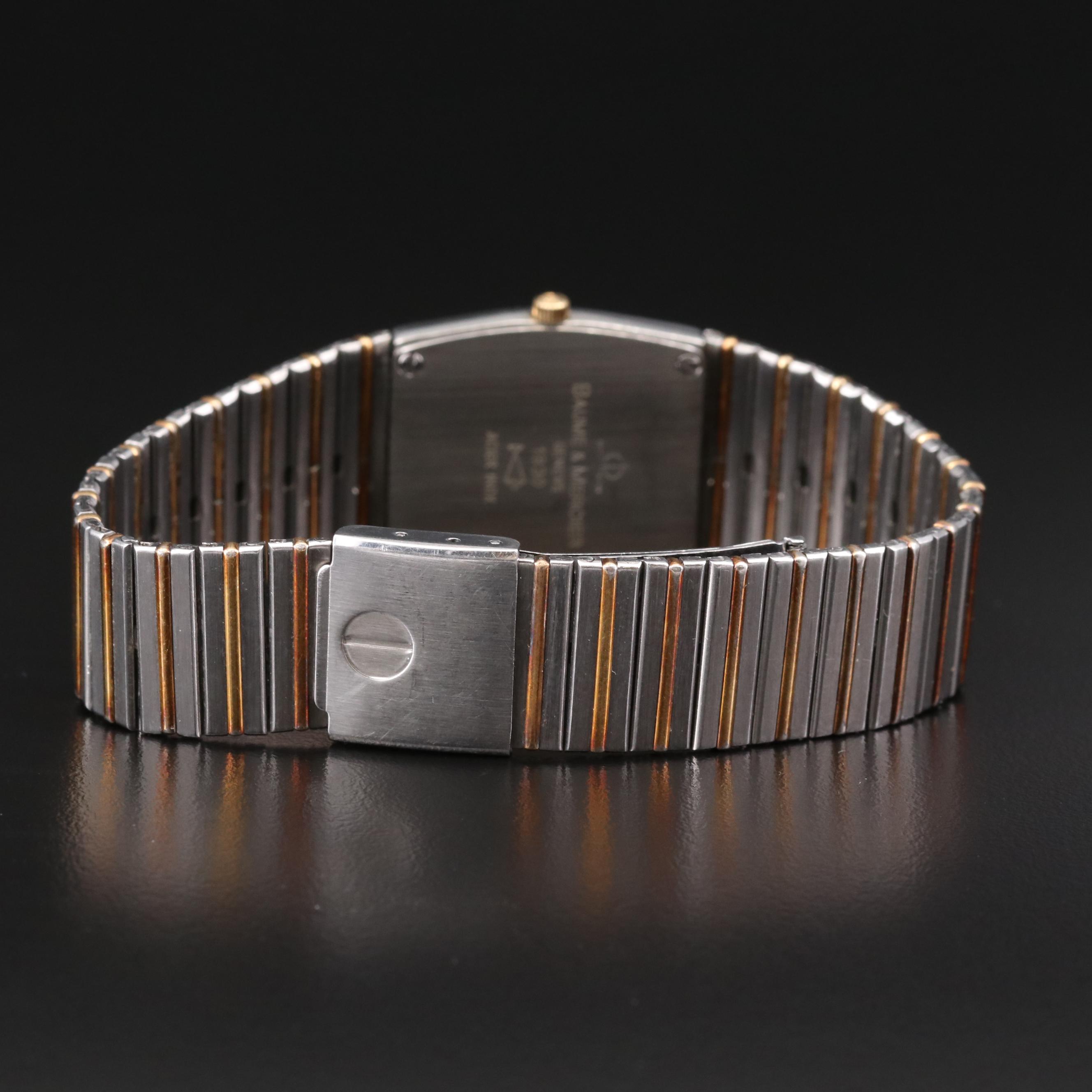 Vintage Baume Mercier Two Tone Quartz Watch