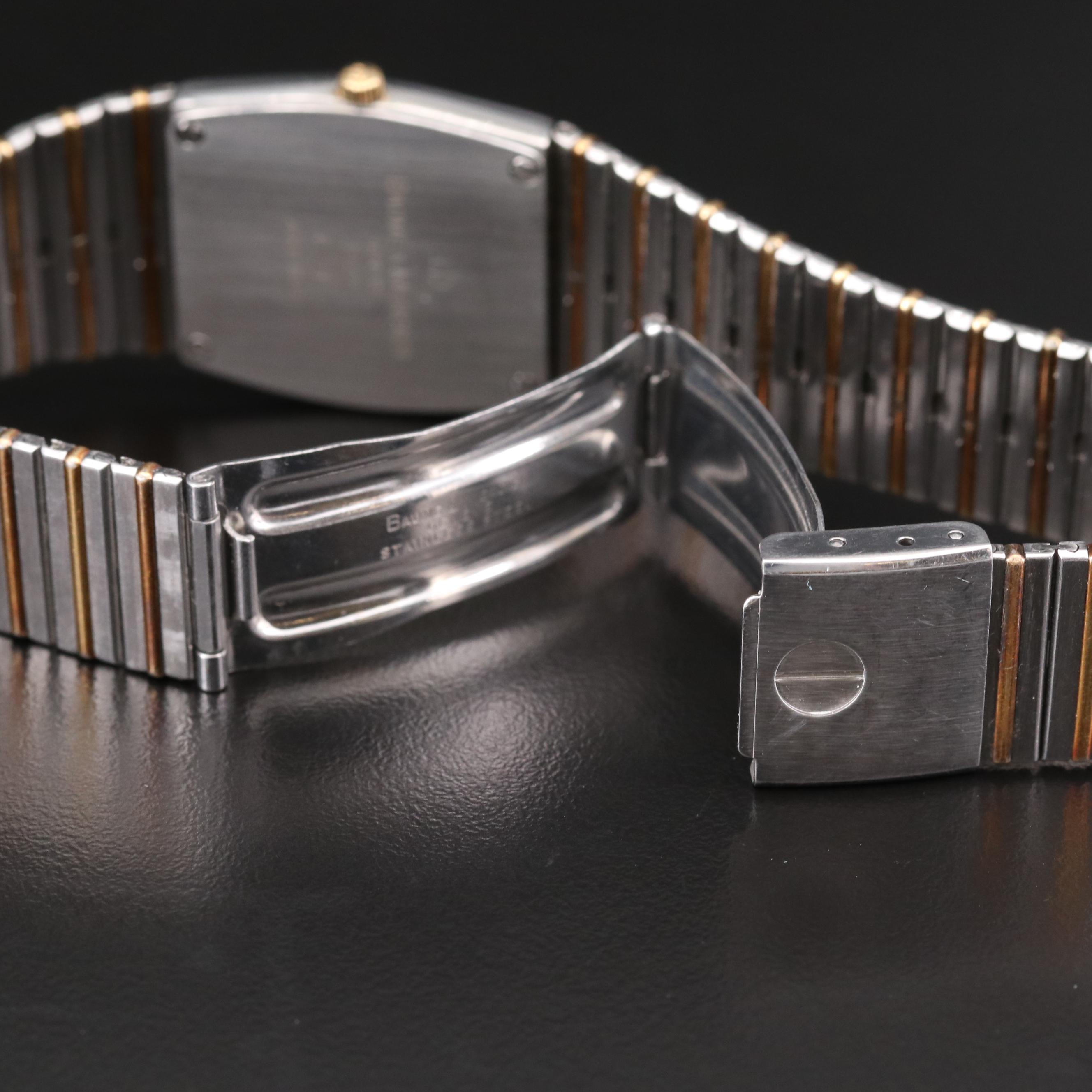 Vintage Baume Mercier Two Tone Quartz Watch