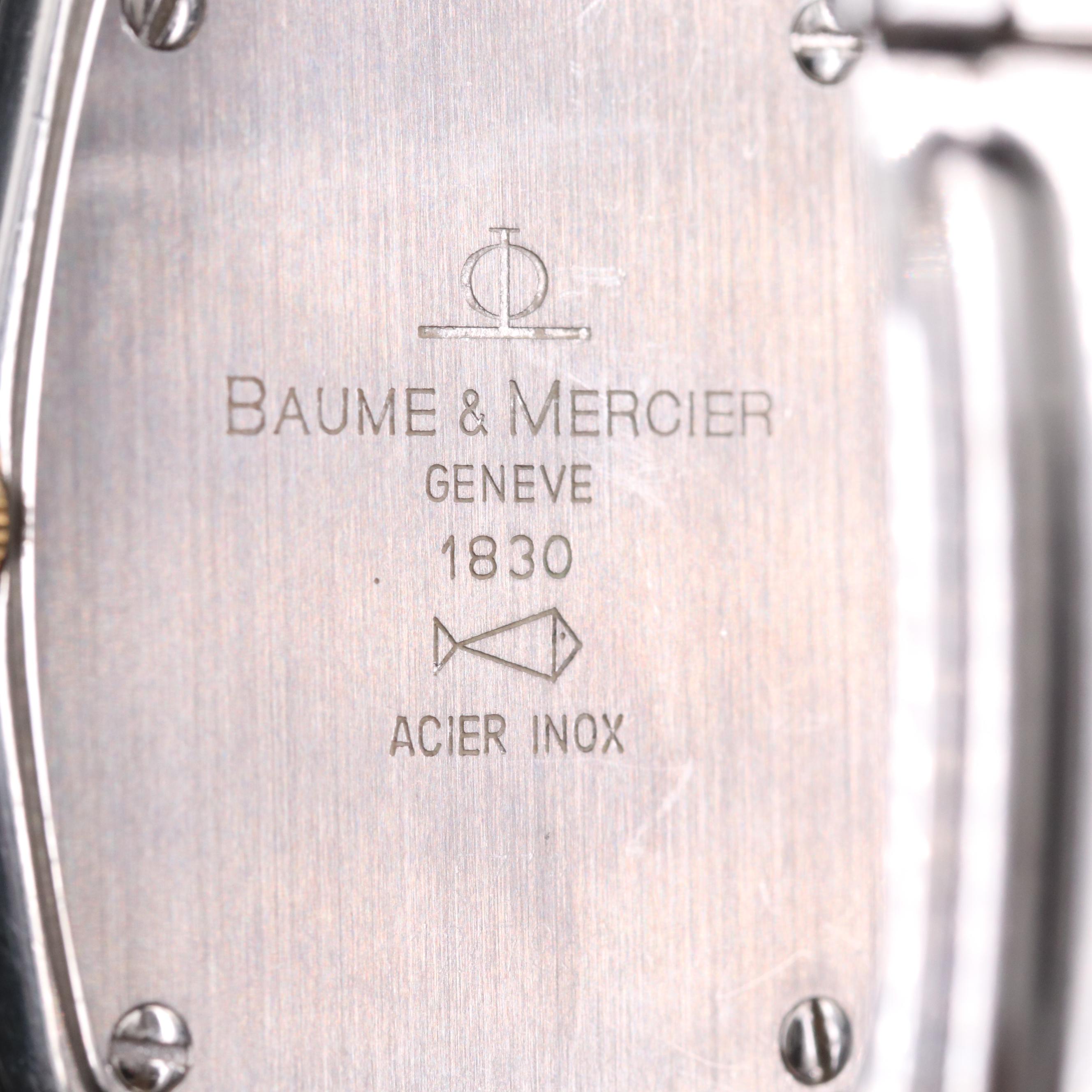 Vintage Baume Mercier Two Tone Quartz Watch