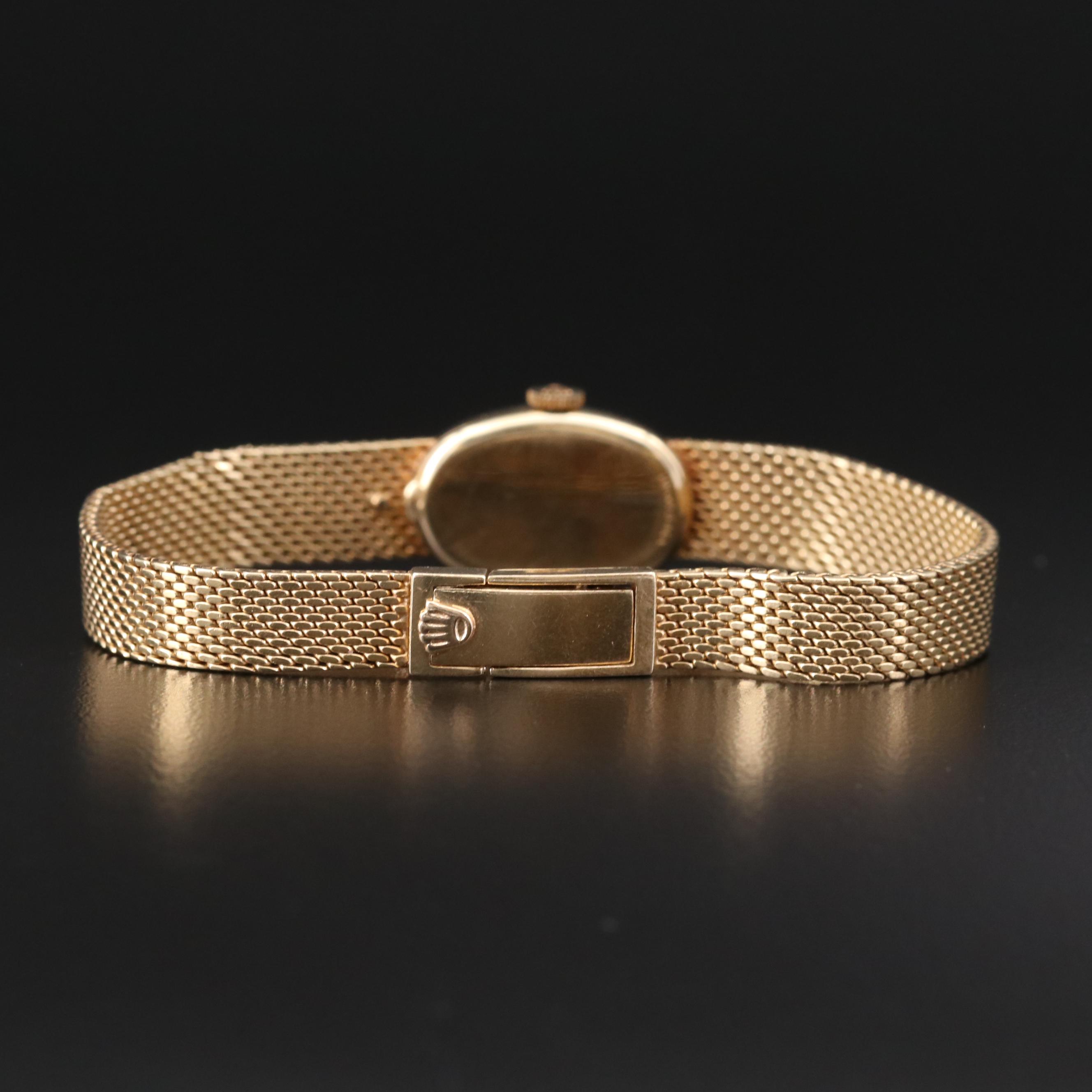 Vintage Rolex 14K Gold Stem Wind Watch