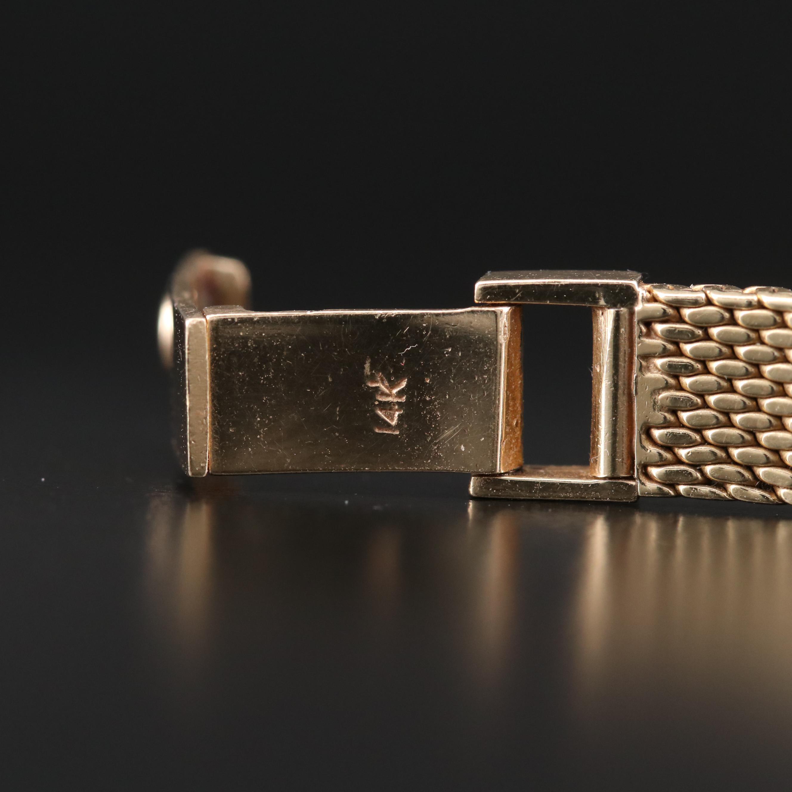 Vintage Rolex 14K Gold Stem Wind Watch