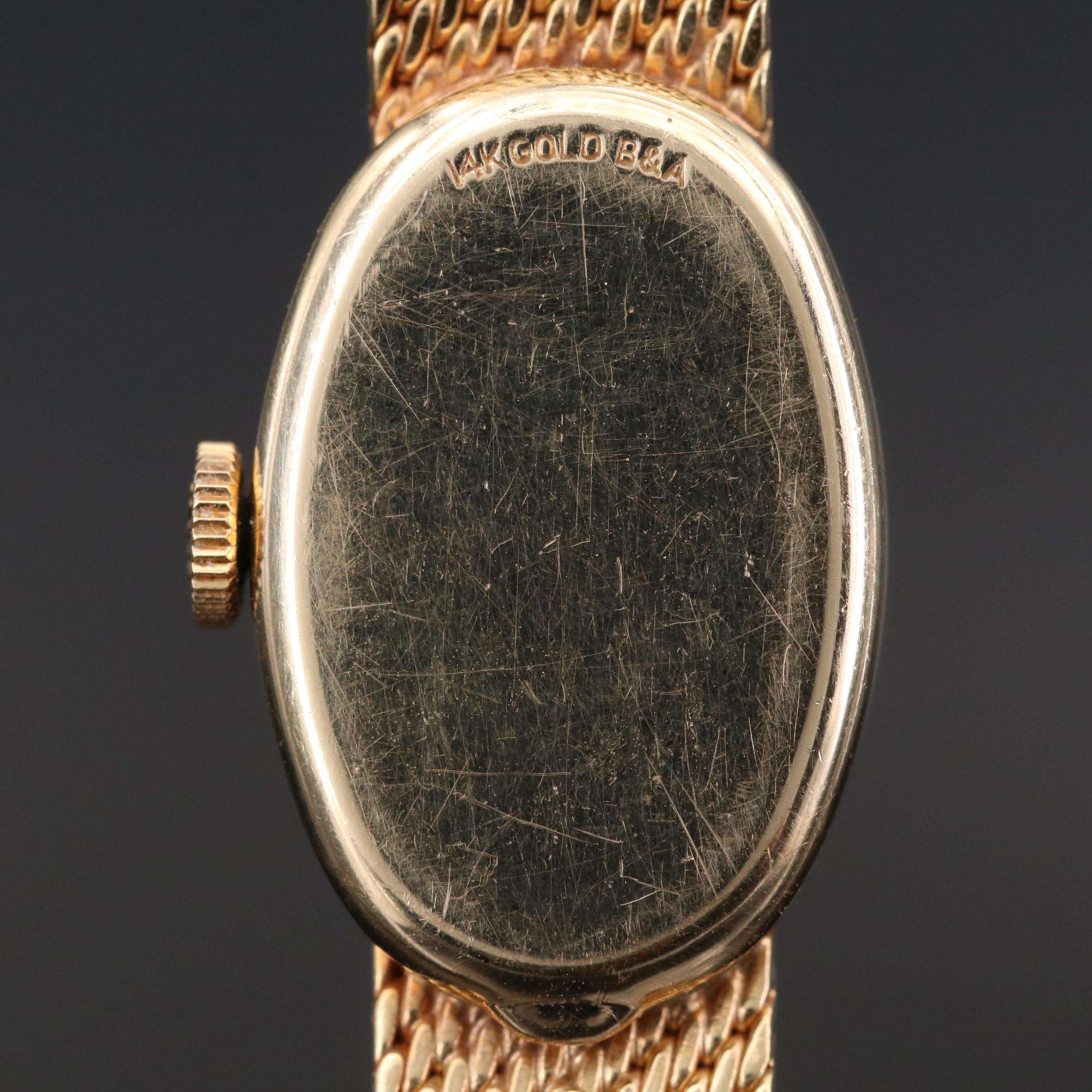 Vintage Rolex 14K Gold Stem Wind Watch