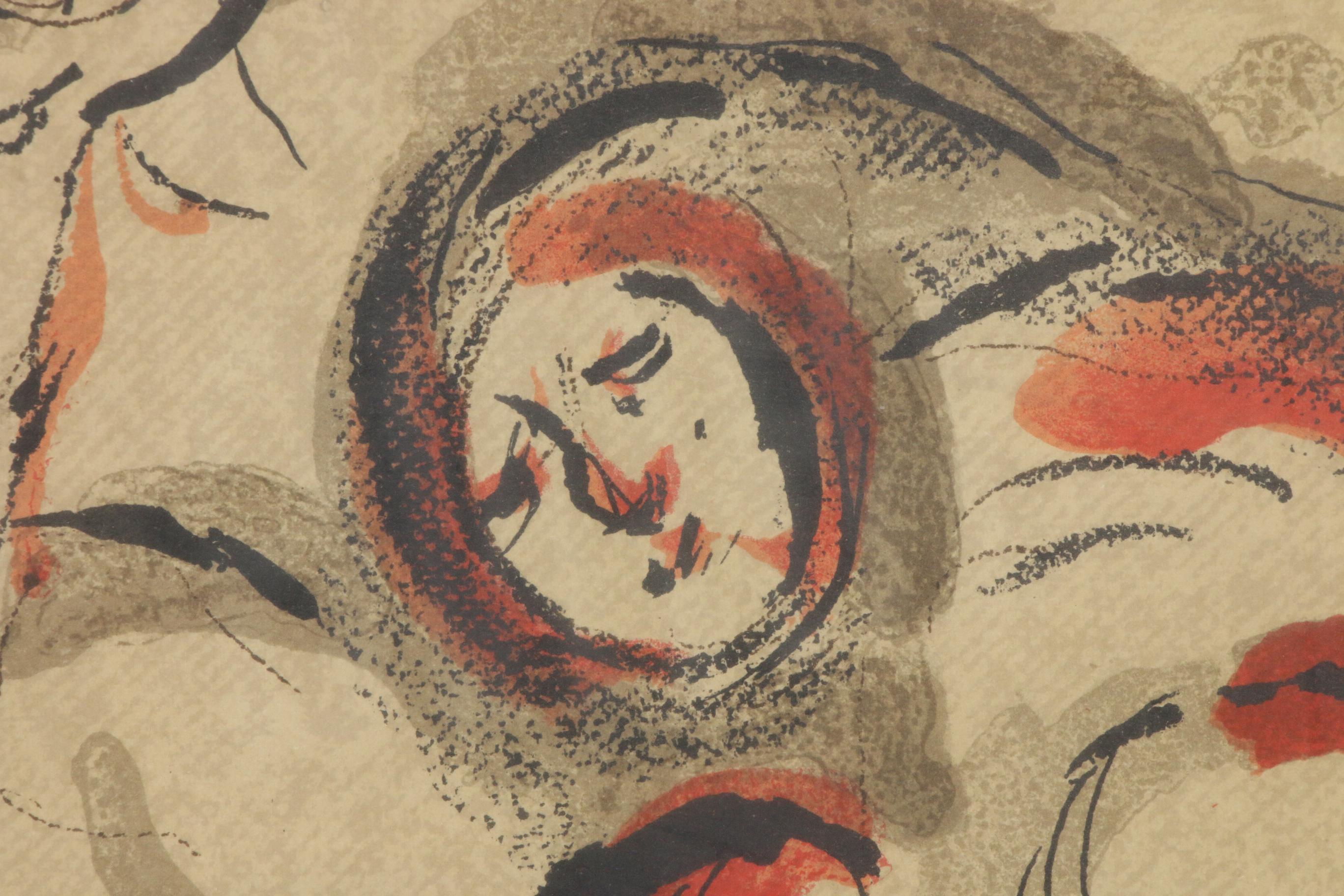 Marc Chagall Lithograph for Verve, "Hagar in the Desert", 1960