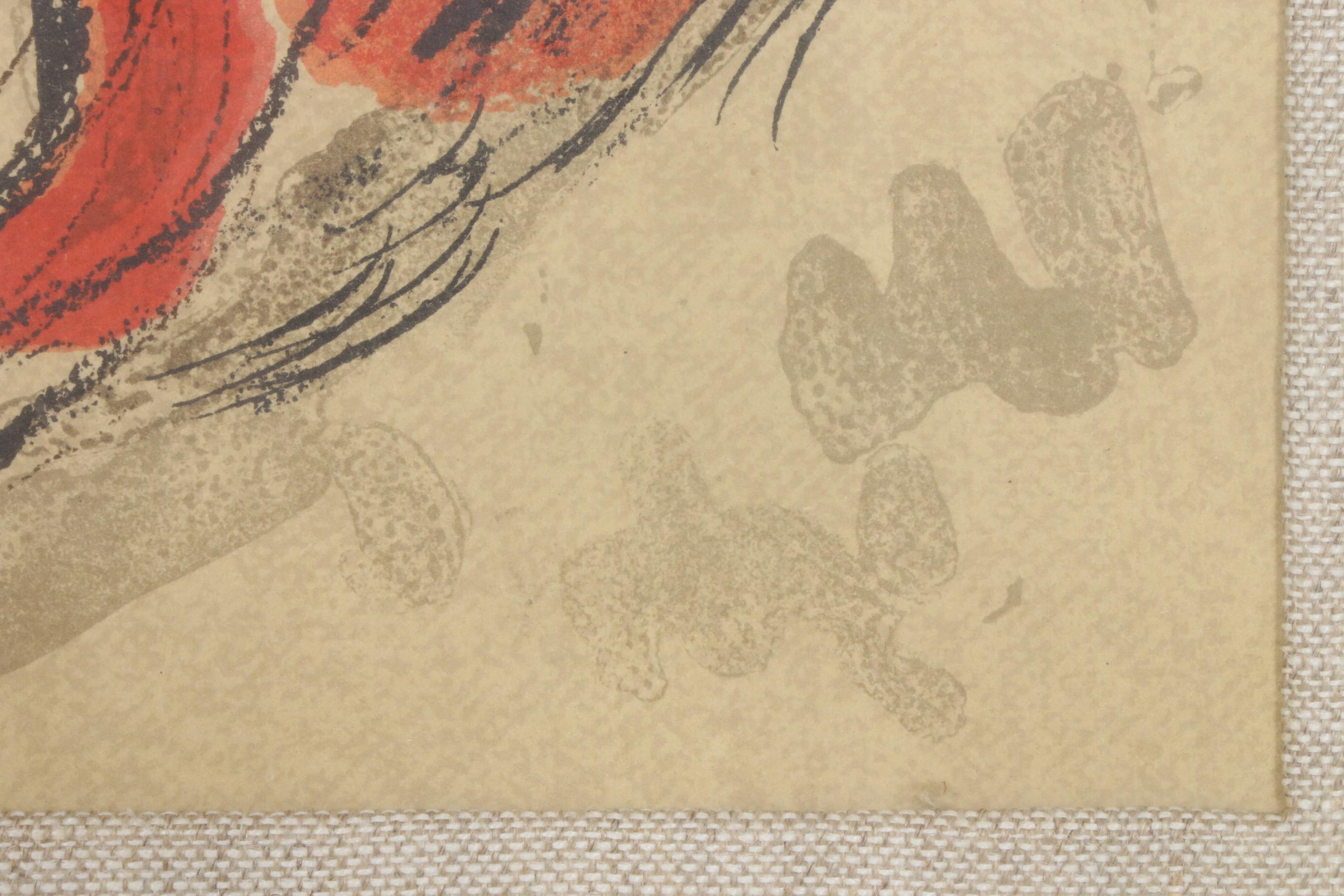 Marc Chagall Lithograph for Verve, "Hagar in the Desert", 1960