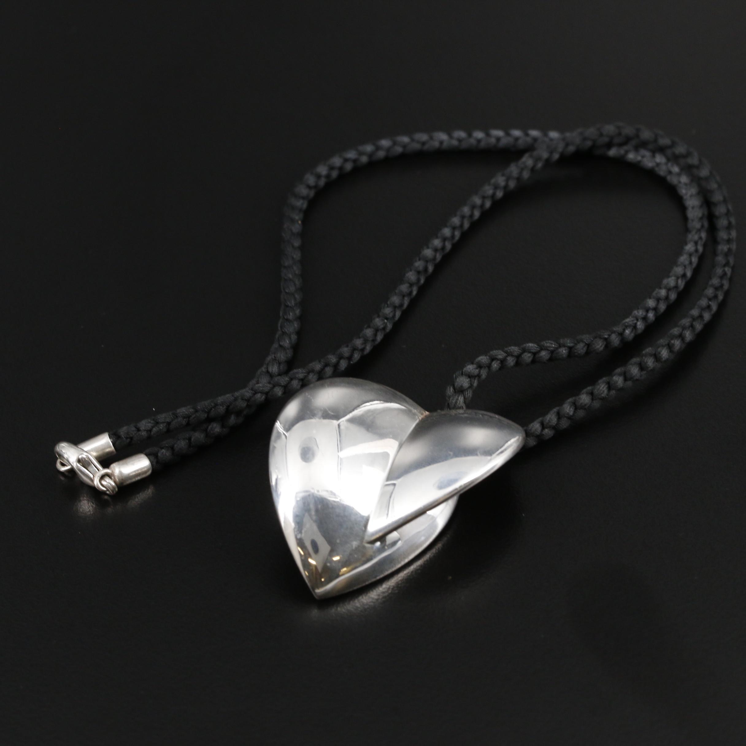 Frank Gehry for Tiffany & Co. Sterling Silver Heart Pendant Necklace