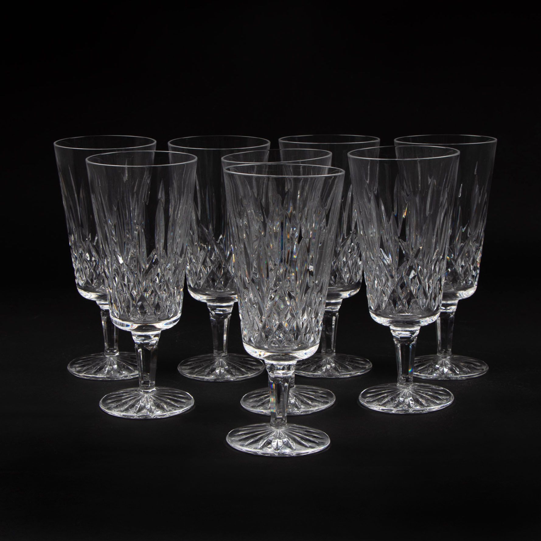 Waterford Crystal "Lismore" Tall Iced Tea Glasses