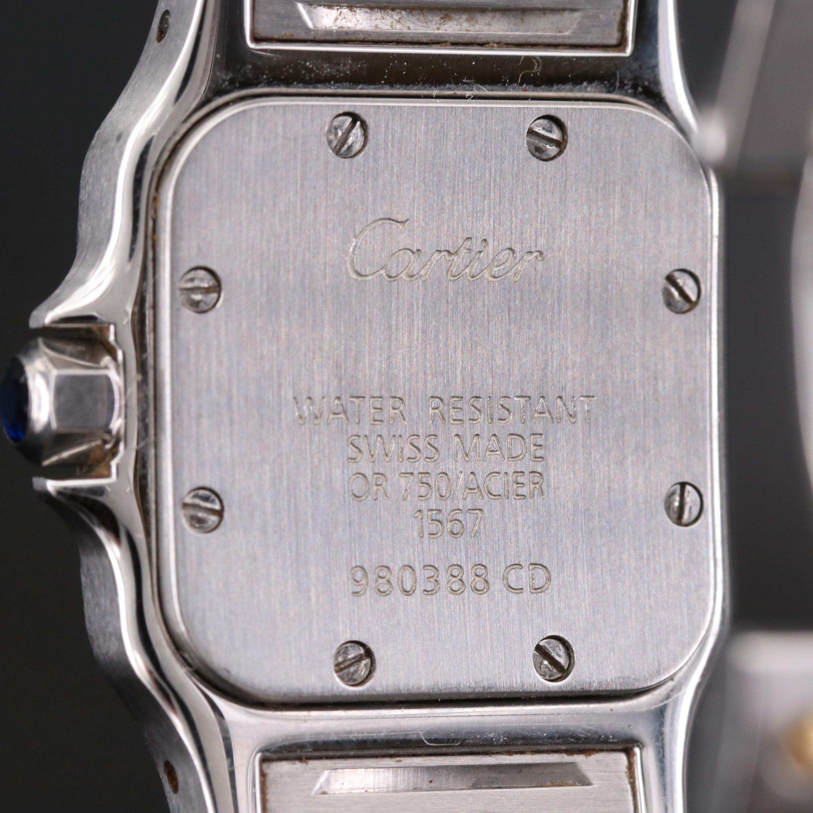 Cartier Santos Galbee 18K Gold and Stainless Steel Watch