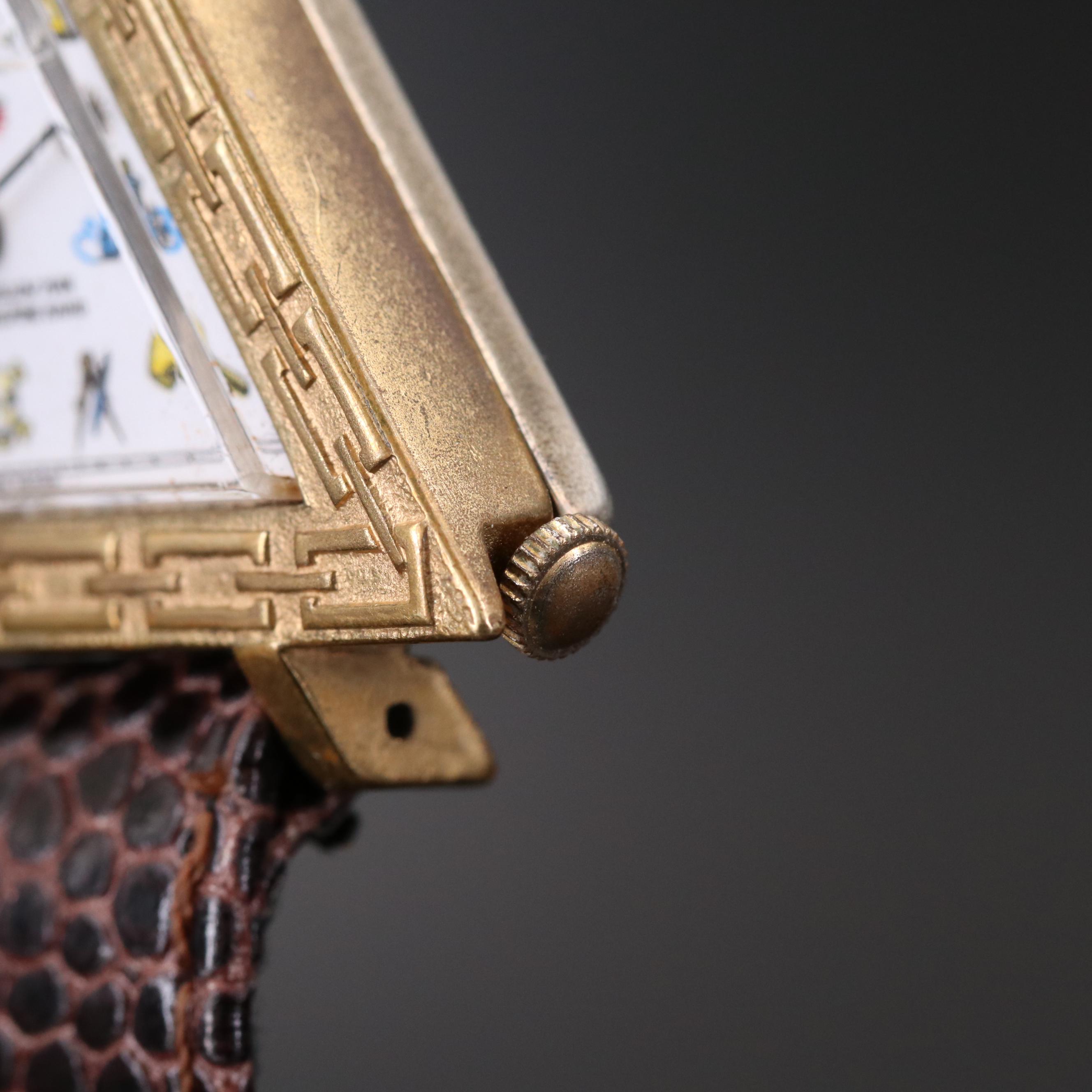 Masonic Triangular Shaped Swiss Automatic Watch