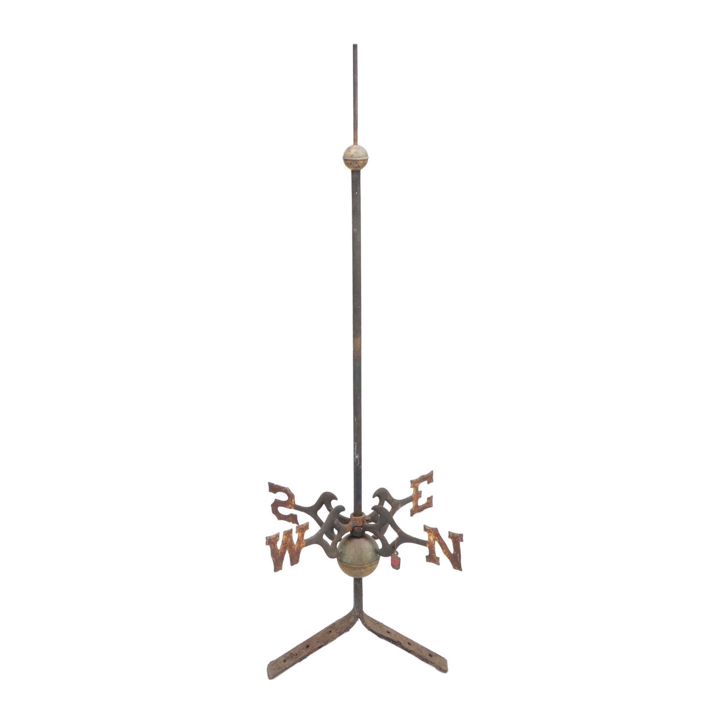 Cast Iron Weather Vane Base Ebth
