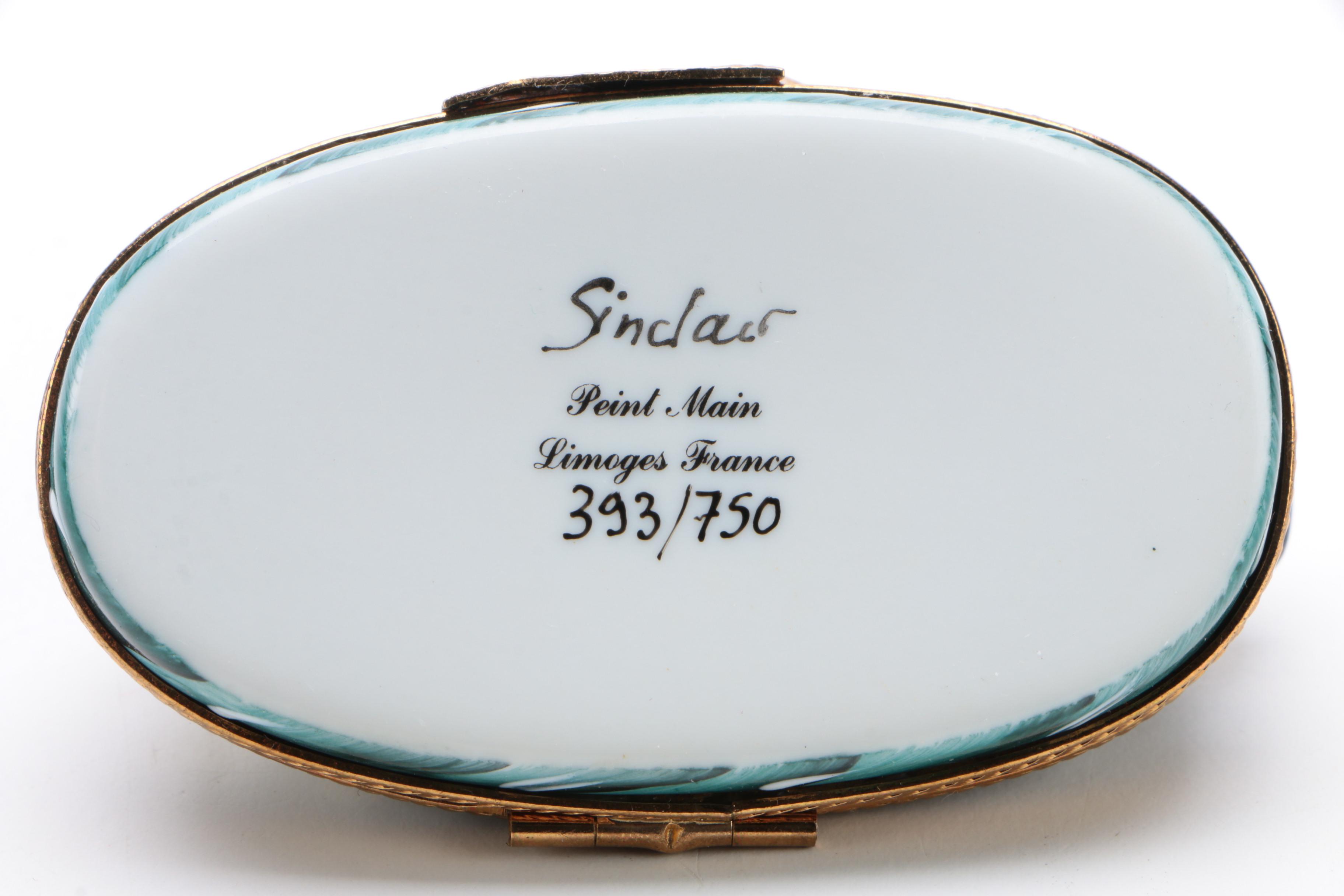 Limoges Limited Edition"Titanic Hitting Iceberg" Trinket Box, 393/750