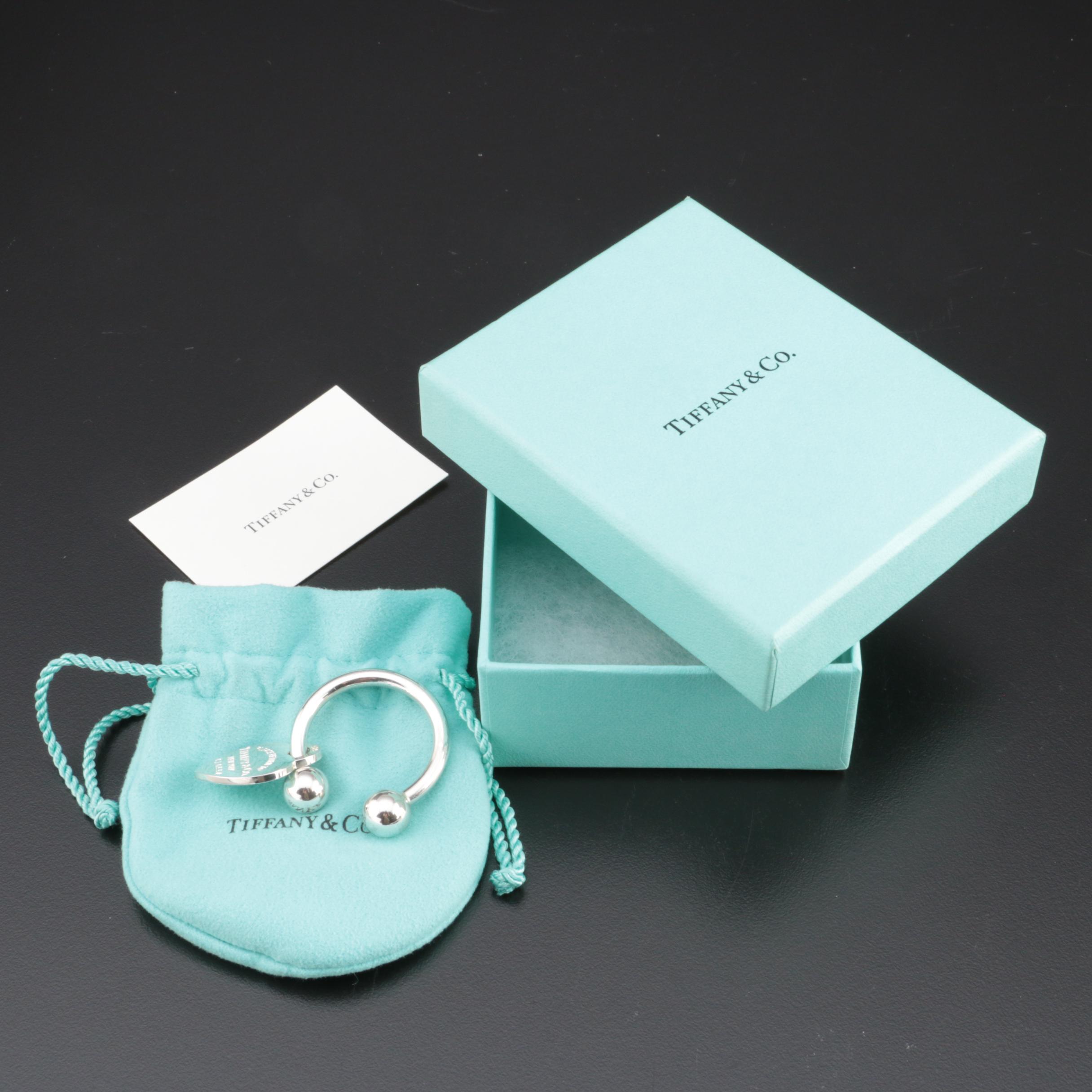 Tiffany & Co. "Return to Tiffany" Sterling Silver Key Ring with Original Box