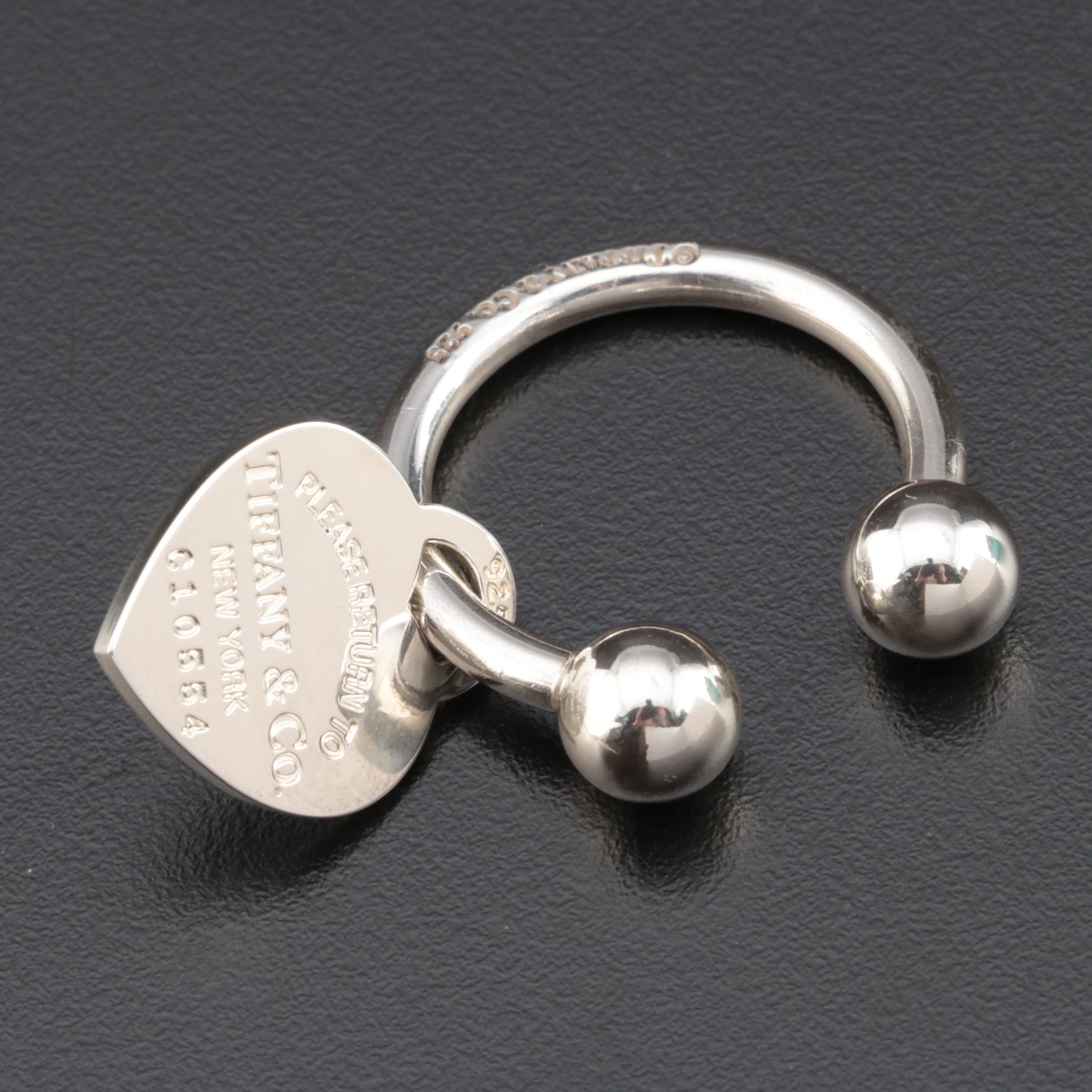 Tiffany & Co. "Return to Tiffany" Sterling Silver Key Ring with Original Box