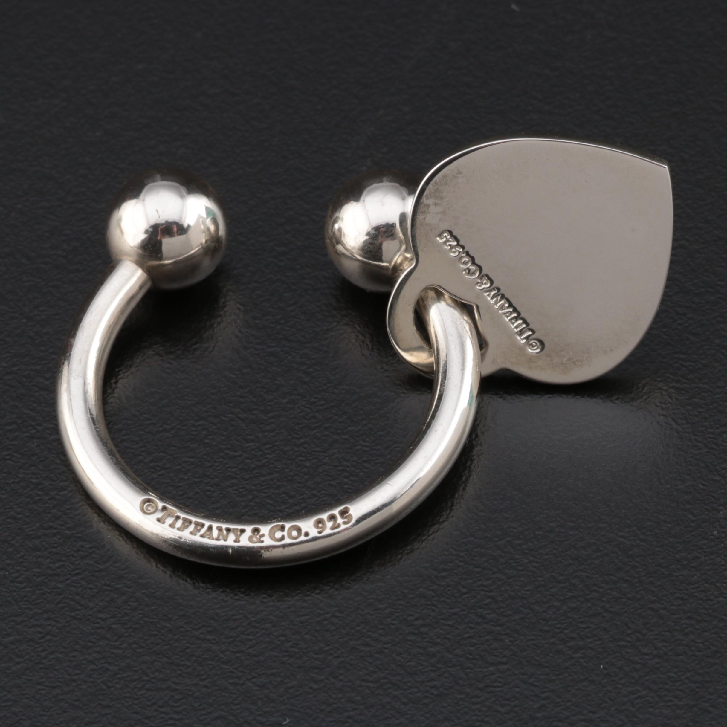 Tiffany & Co. "Return to Tiffany" Sterling Silver Key Ring with Original Box