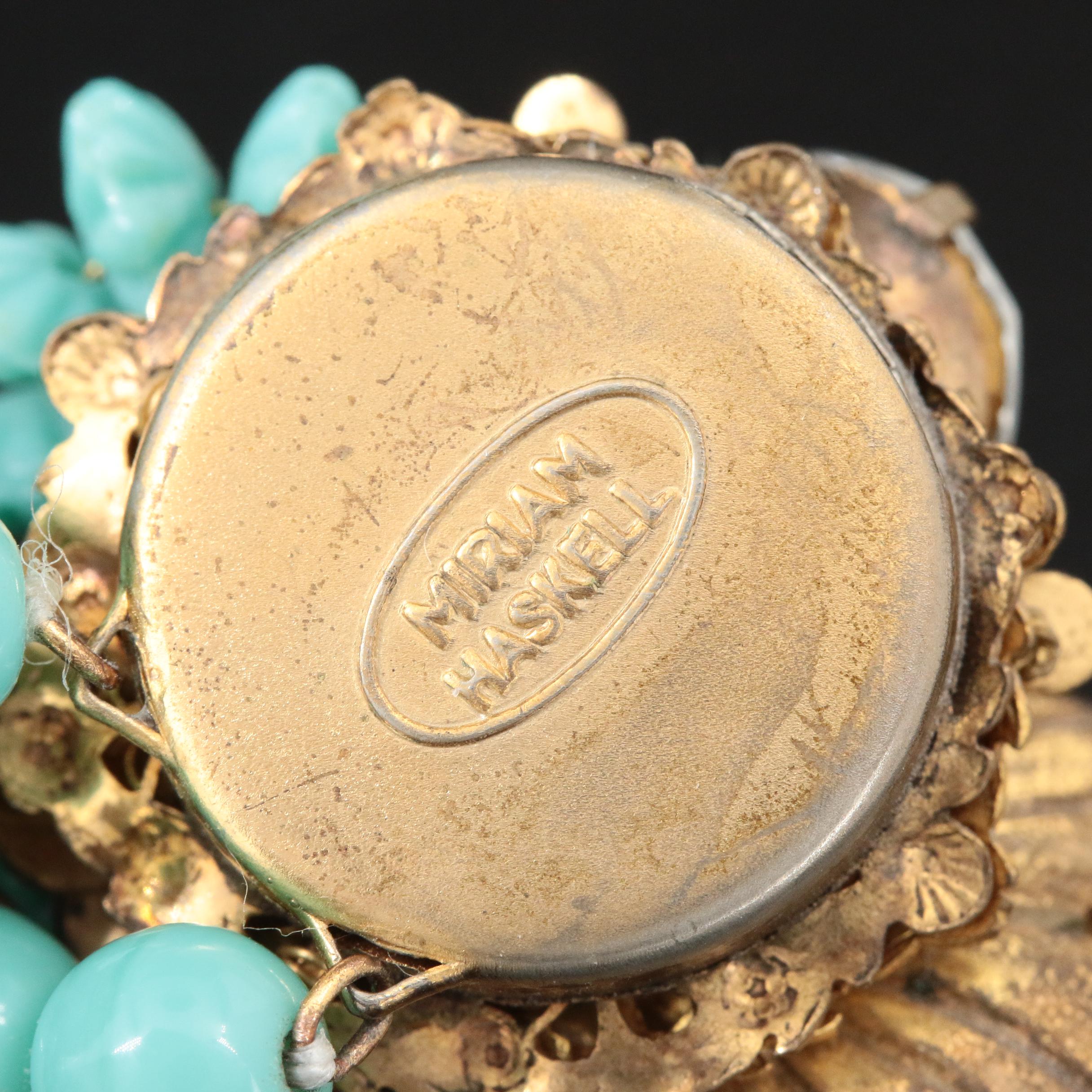 1950s Frank Hess for Miriam Haskell Glass Necklace