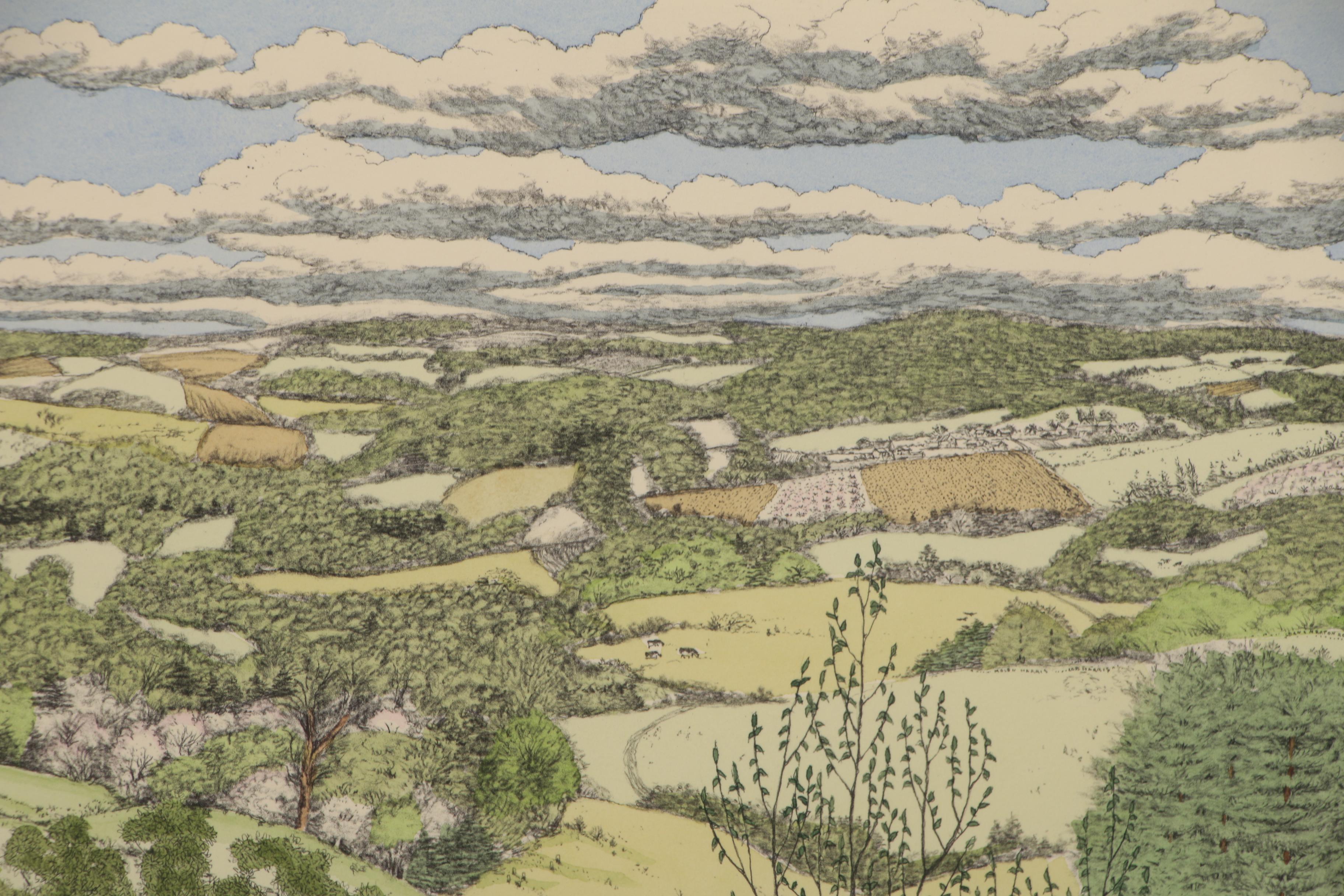 Susan Hunt-Wulkowicz Hand-Colored Lithograph "An Early Spring"