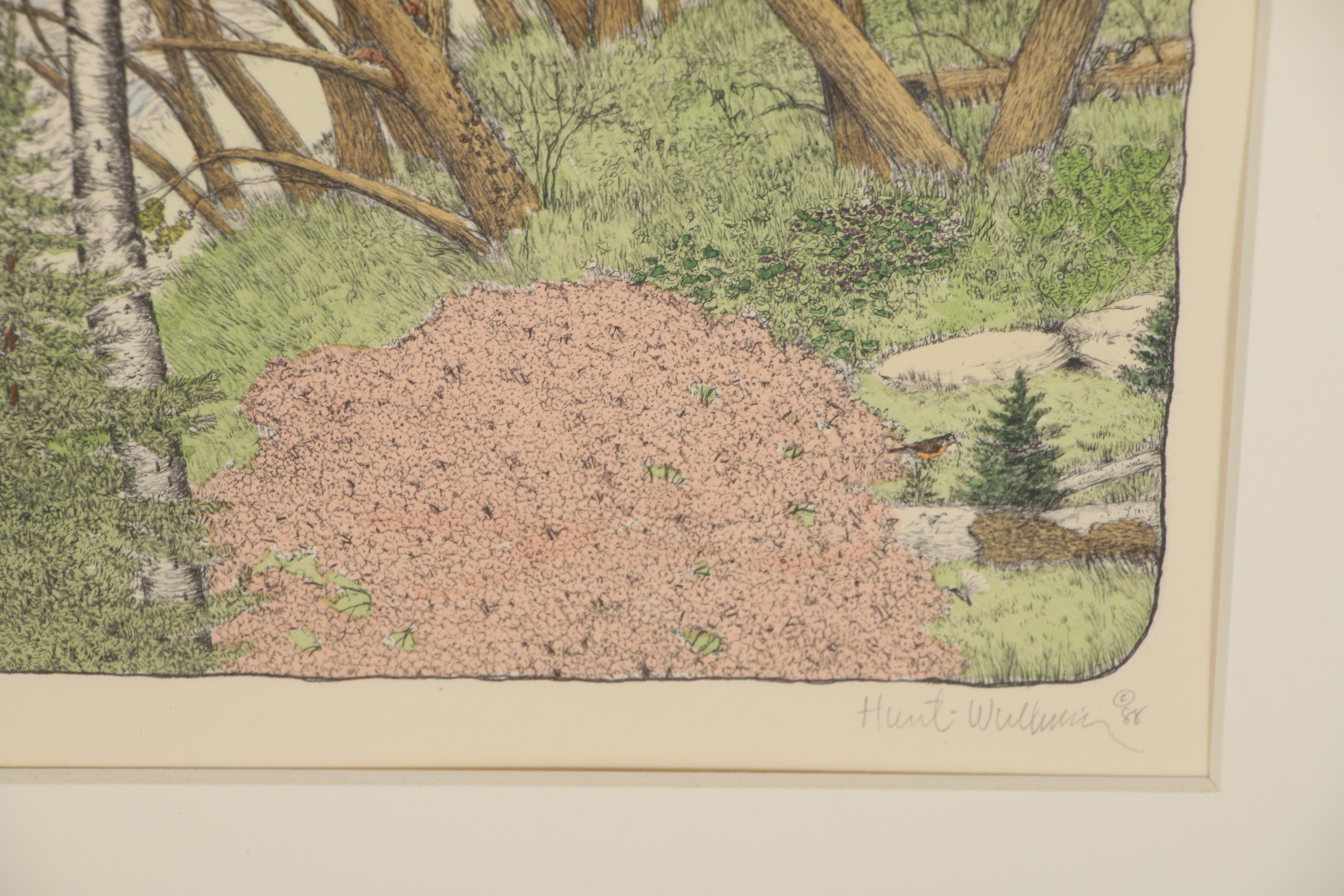 Susan Hunt-Wulkowicz Hand-Colored Lithograph "An Early Spring"