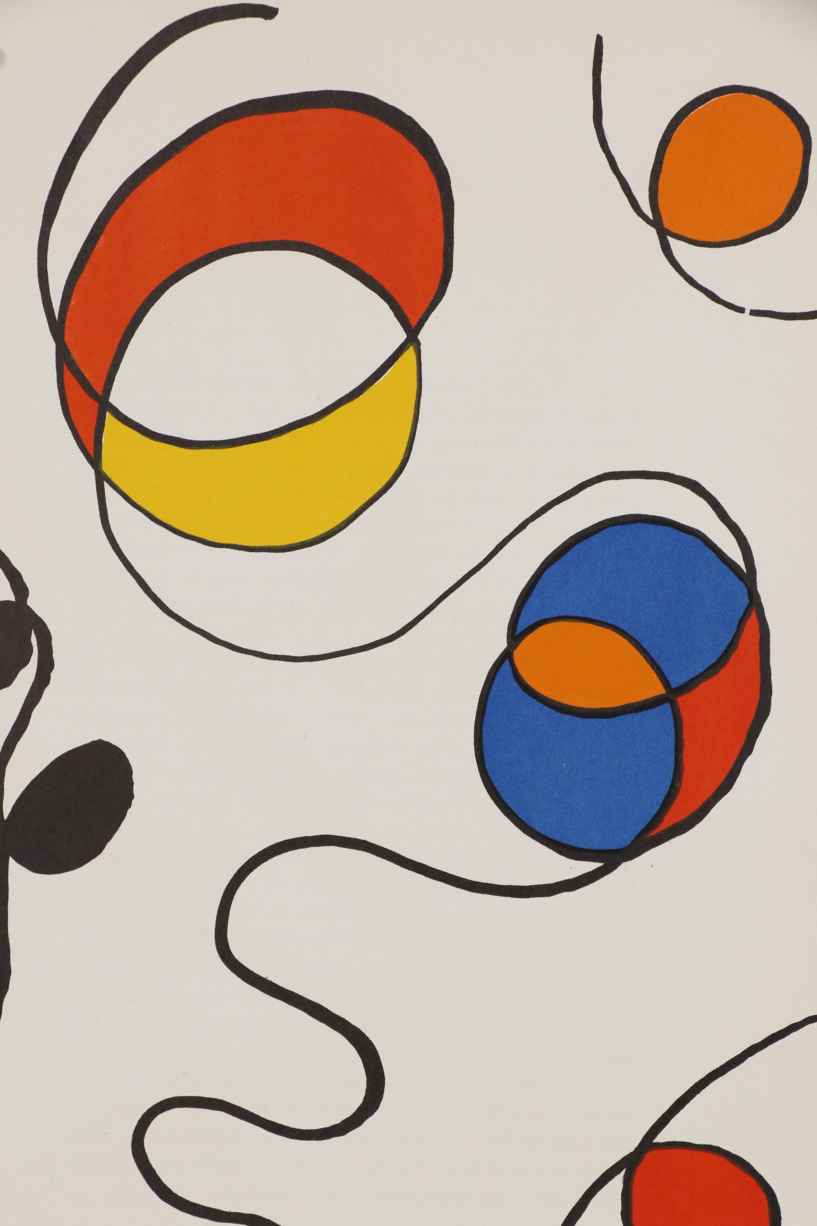 Alexander Calder Lithograph for "Derrière le Miroir," 1968