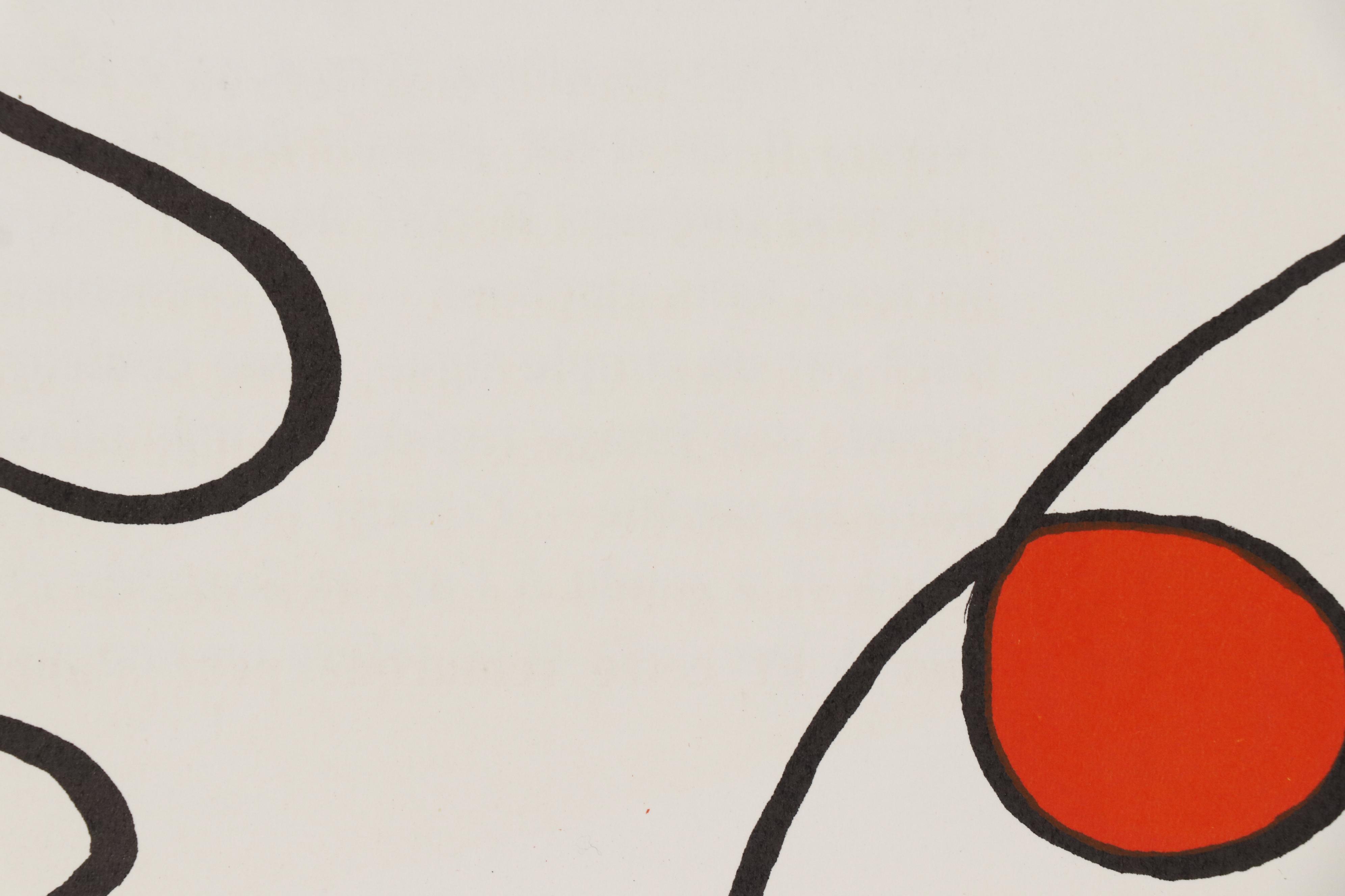 Alexander Calder Lithograph for "Derrière le Miroir," 1968