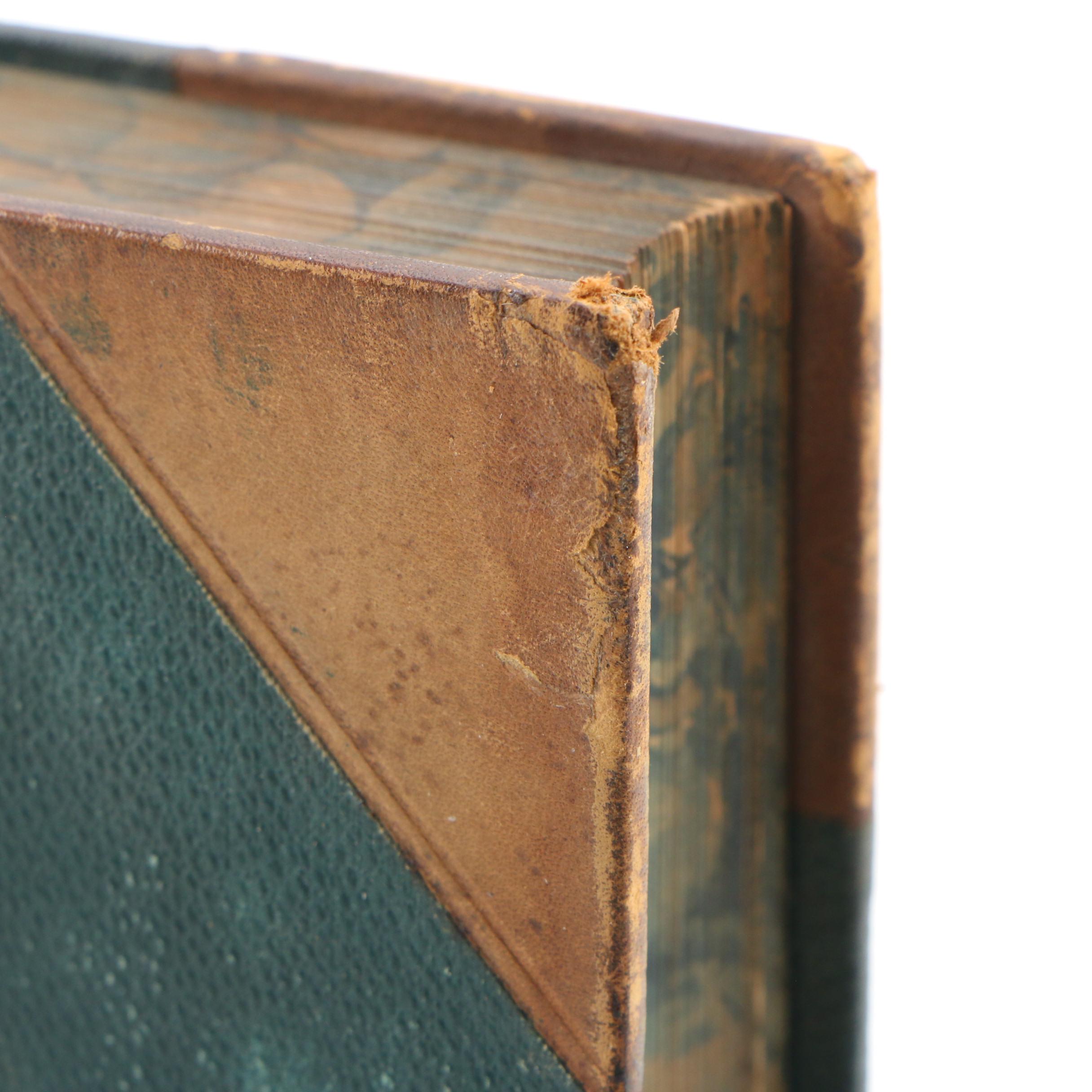 1890 "The Origin of Species" by Charles Darwin, Finely Bound Two-Volume Set