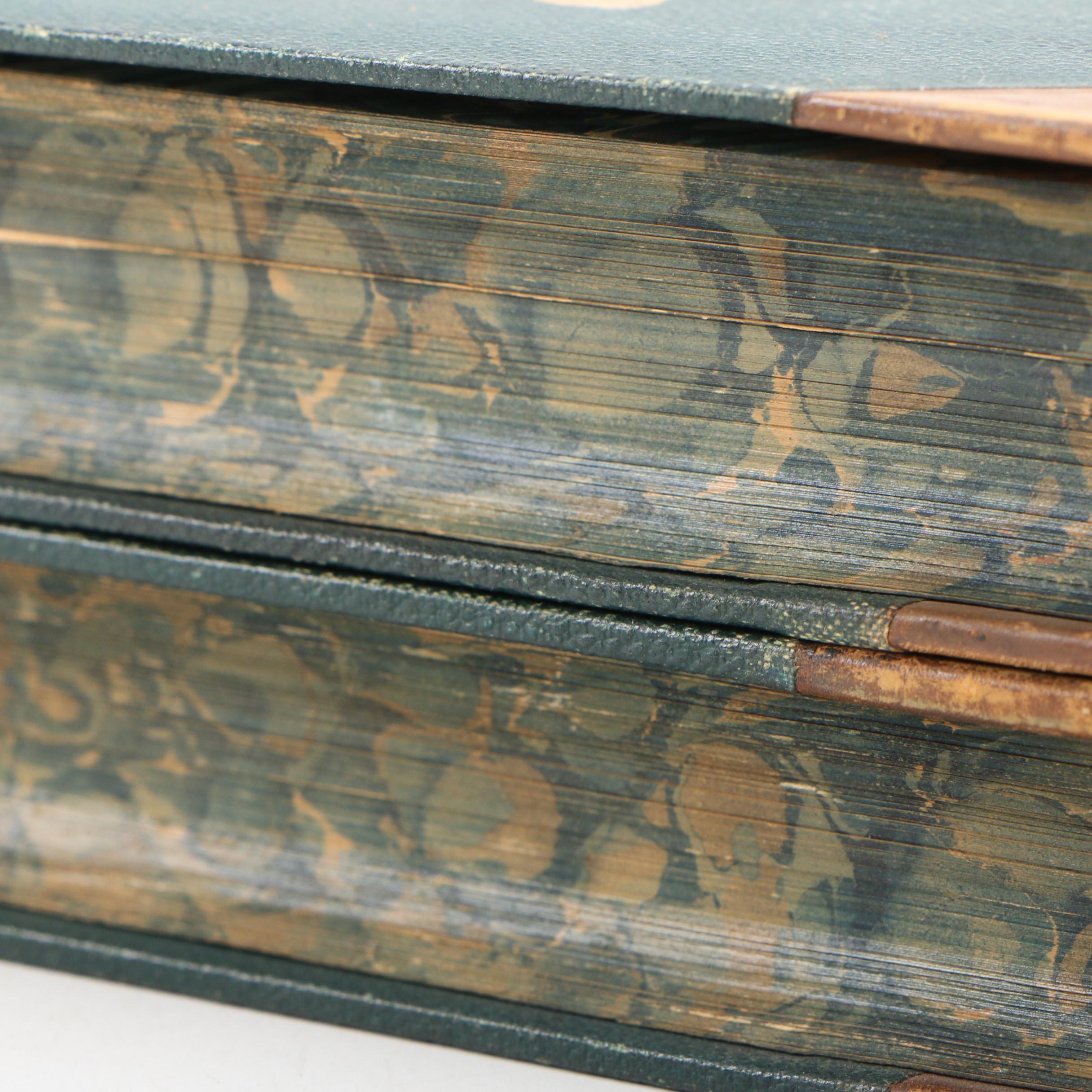 1890 "The Origin of Species" by Charles Darwin, Finely Bound Two-Volume Set