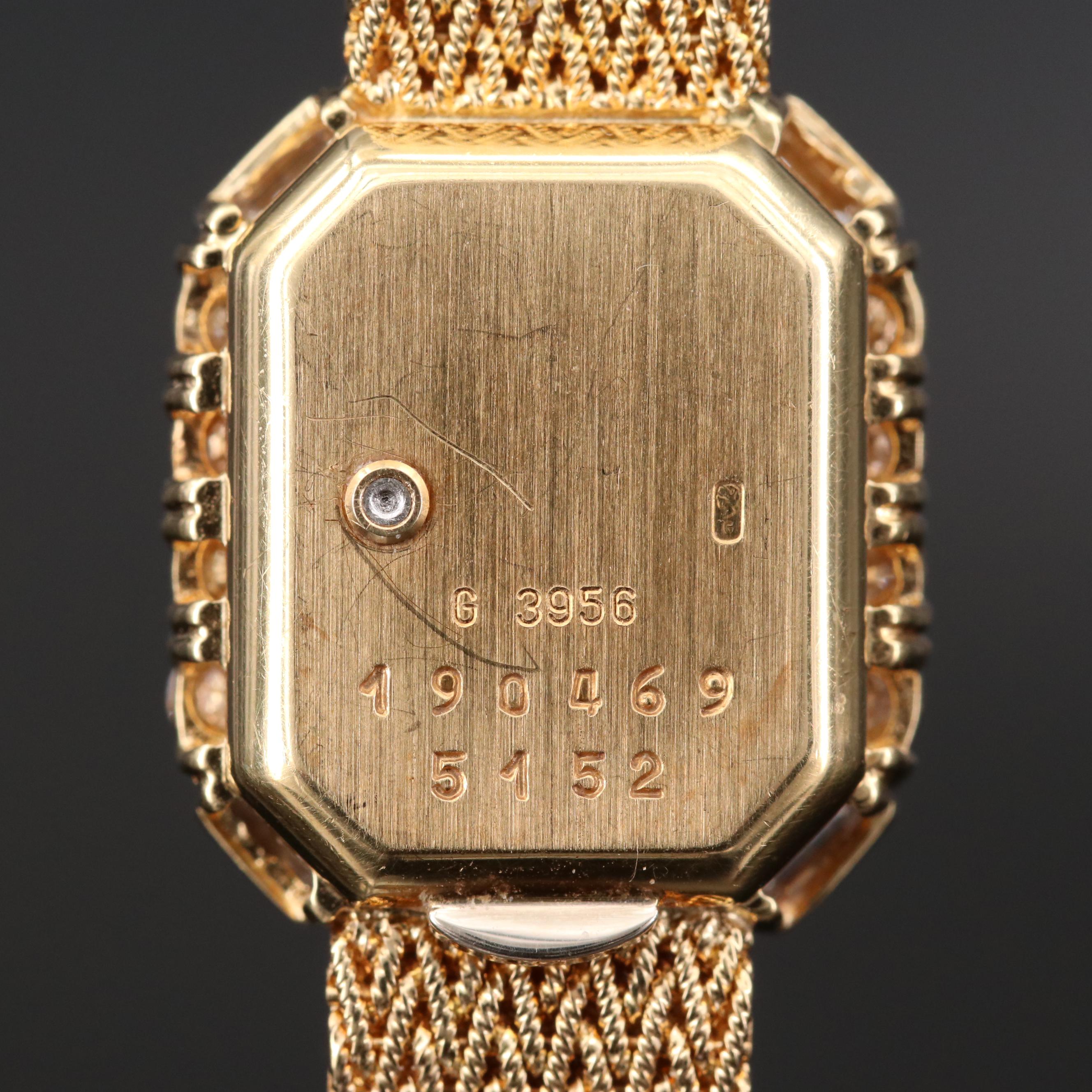 Vintage Chopard 18K Gold 1.00 CTW Diamond Quartz Watch