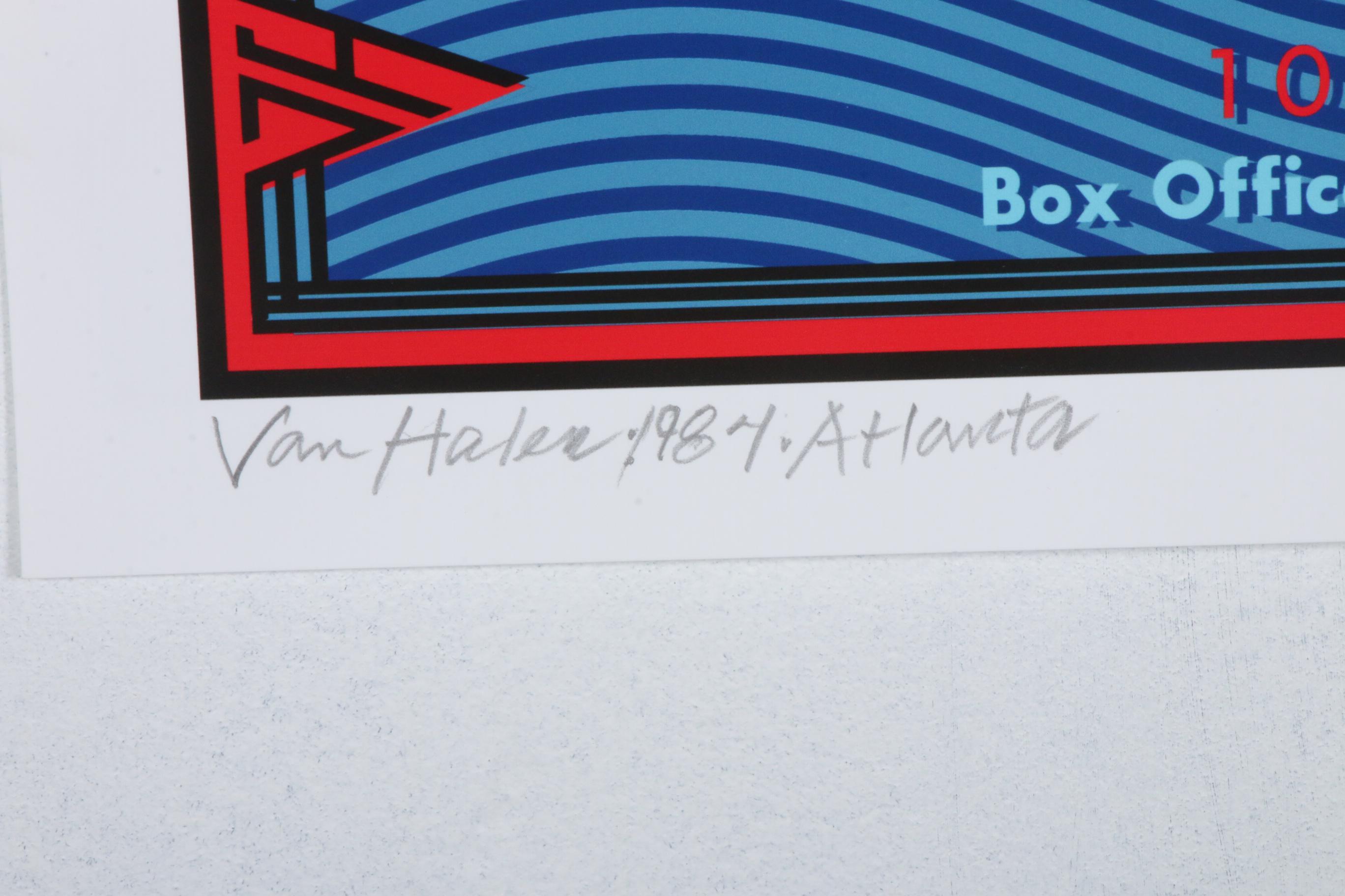 David Edward Byrd Giclée "Van Halen at the Omni, Atlanta 1984"