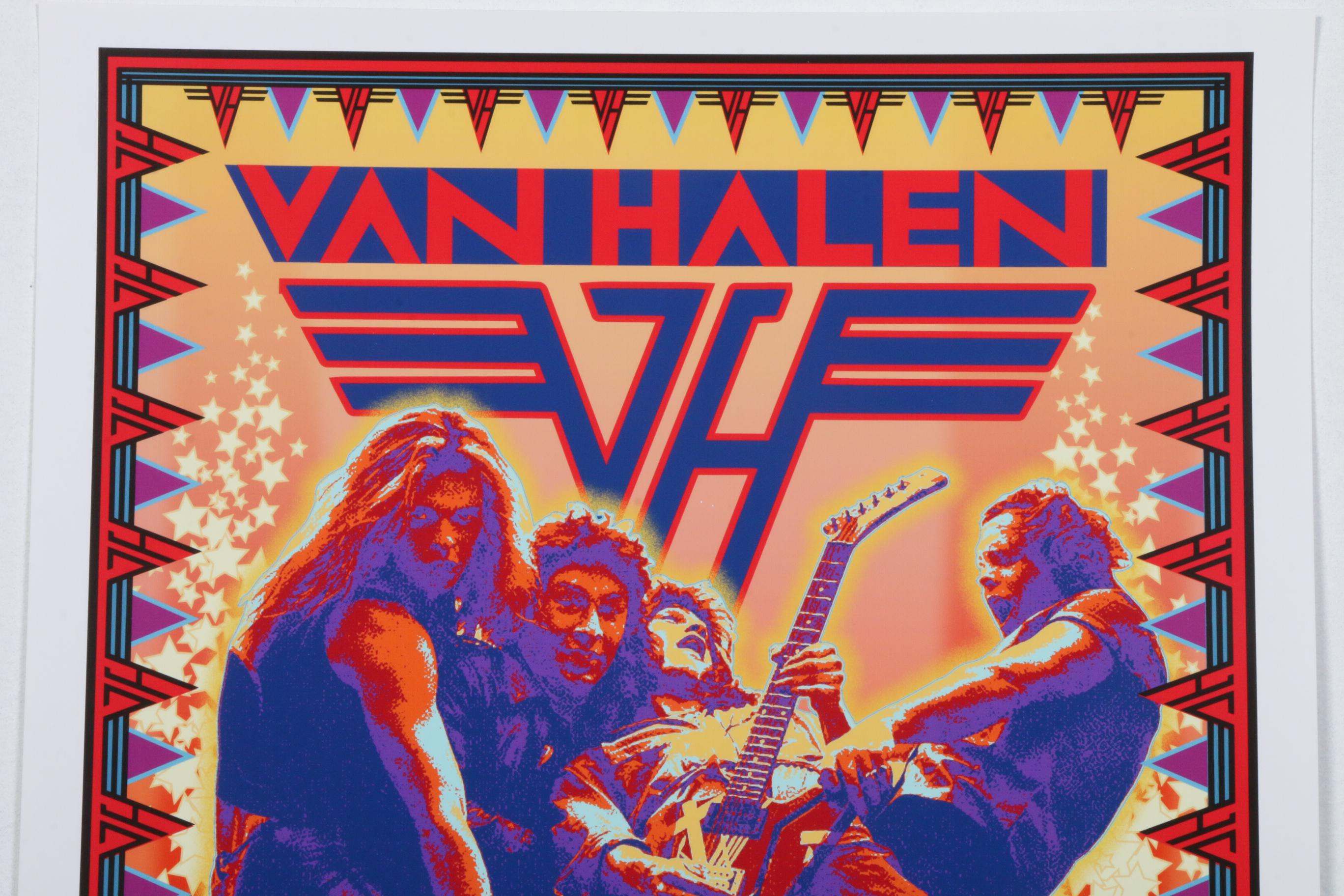 David Edward Byrd Giclée "Van Halen at the Omni, Atlanta 1984"