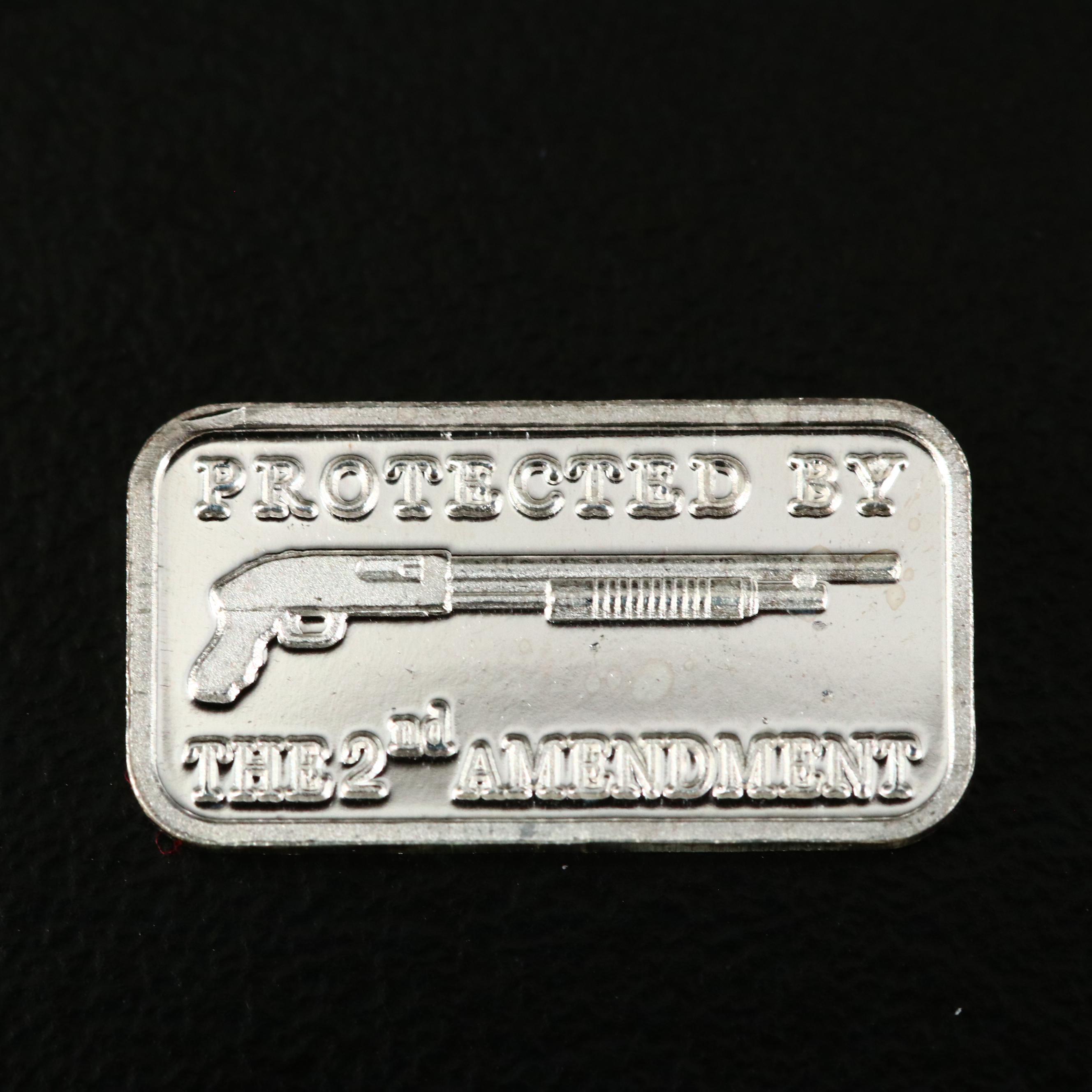 Eighteen 1-Gram Gun-Themed Fine Silver Ingots