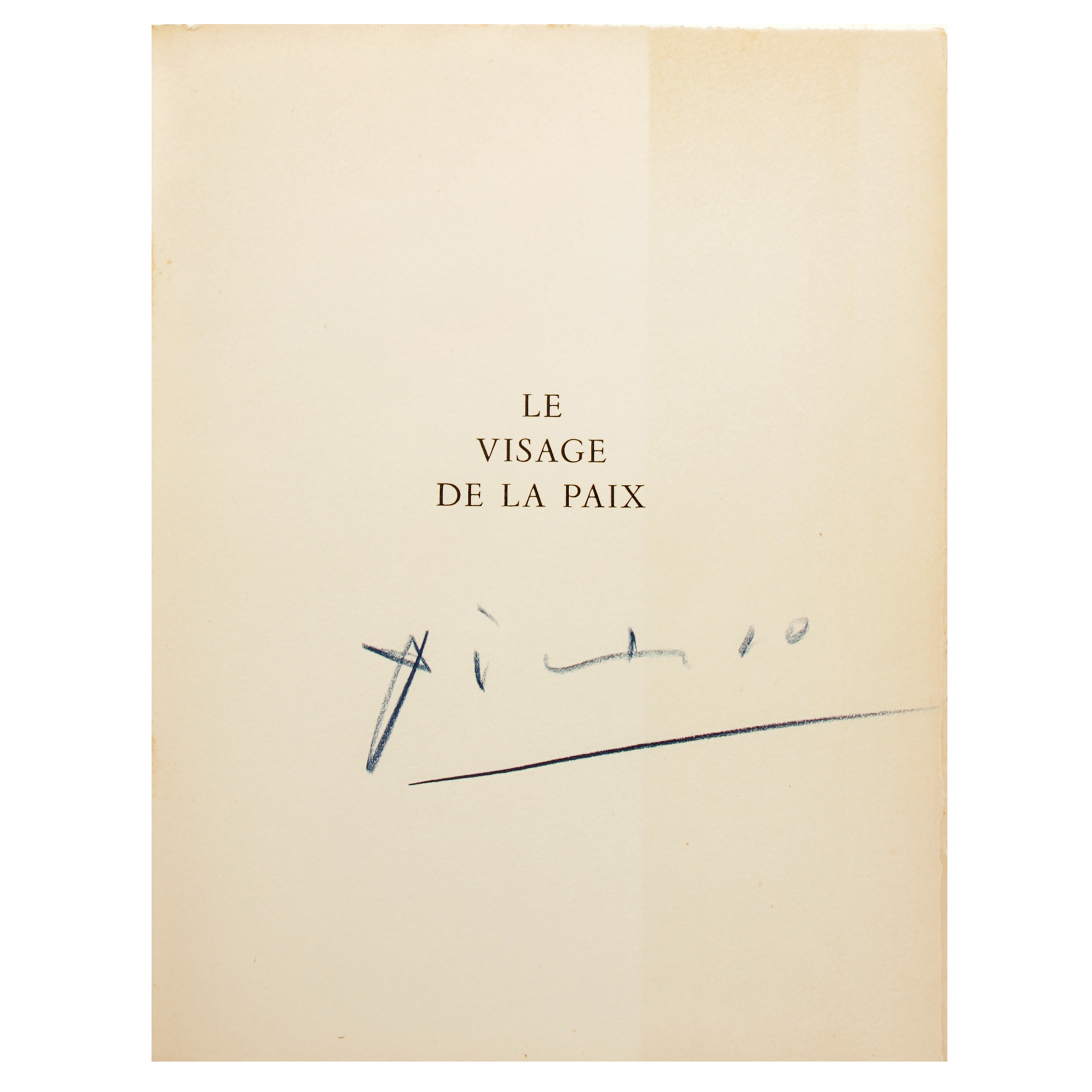 Pablo Picasso Signed "Le Visage de la Paix par Picasso et Éluard", 1951