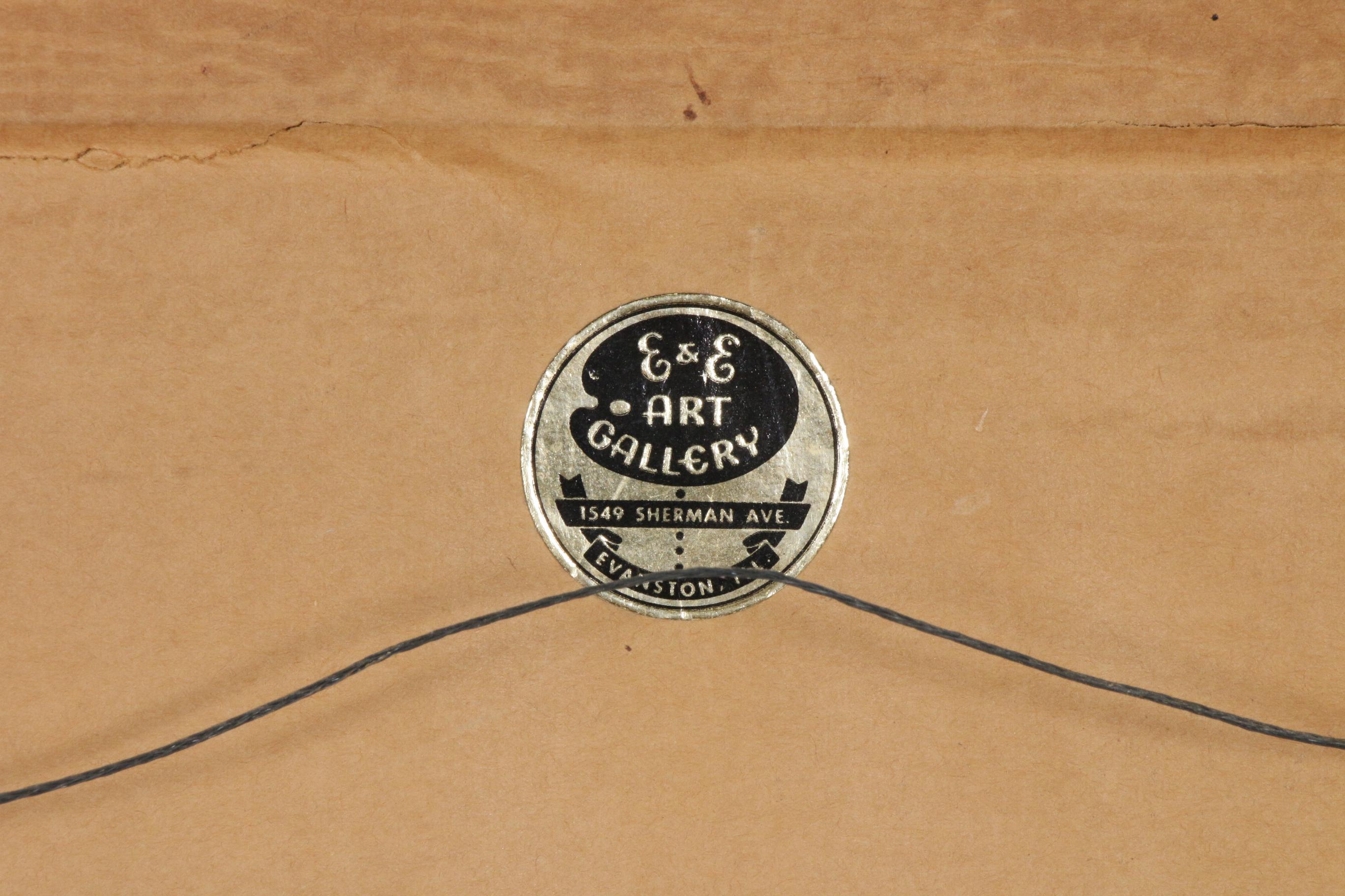 Marguerite Van Biesbroeck Village Scene Watercolor Painting