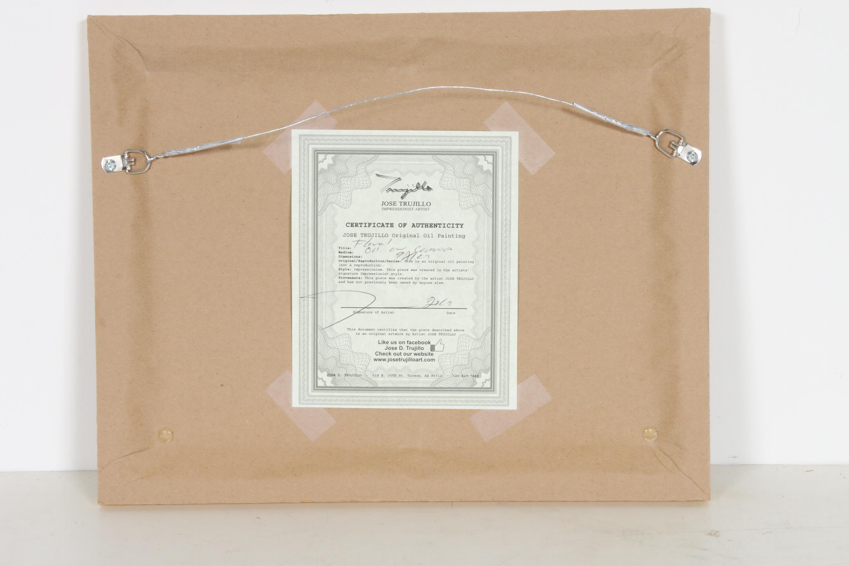 Jose Trujillo Oil Painting "Floral"