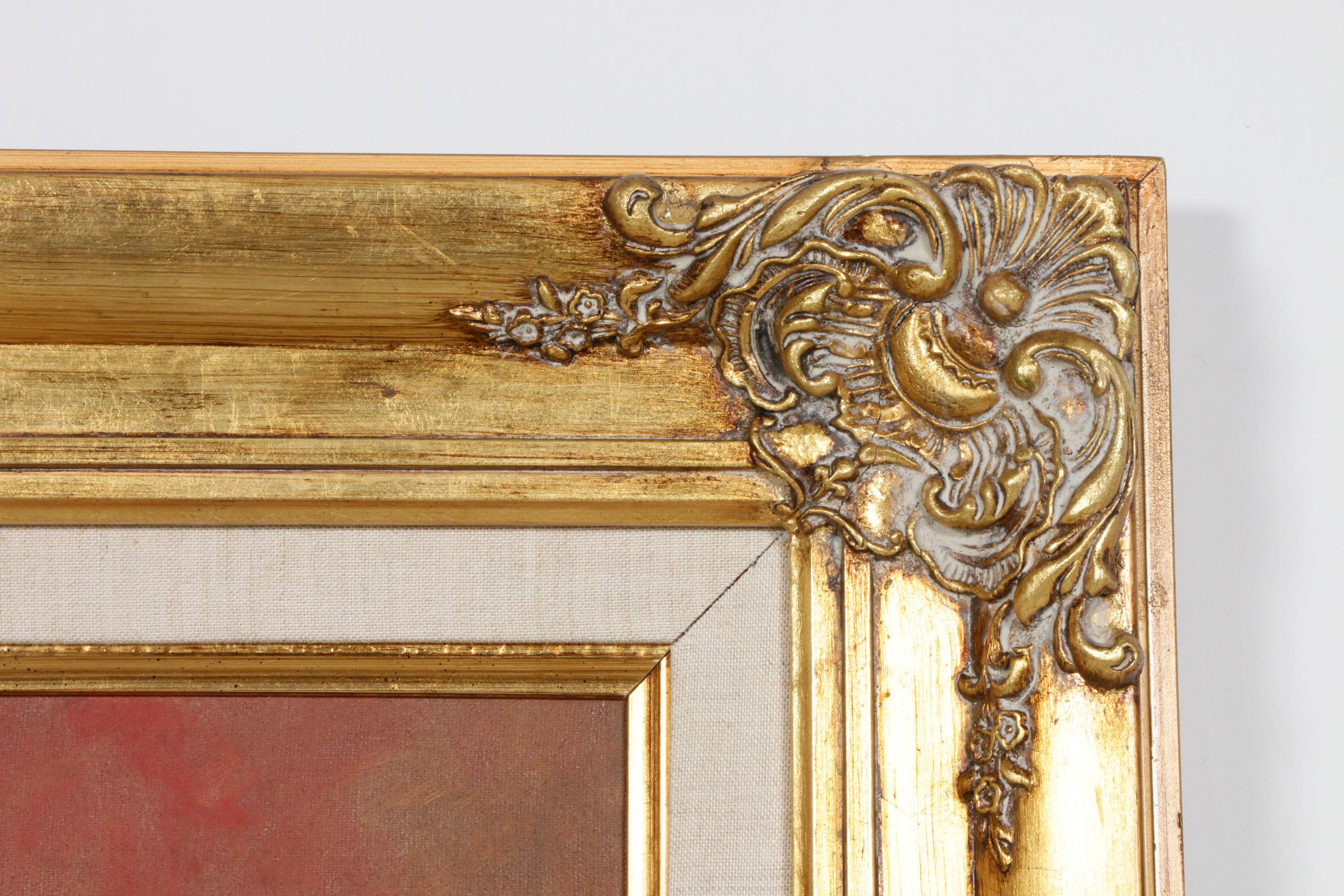 Victor Lee Portrait of Woman Oil Painting, 1979