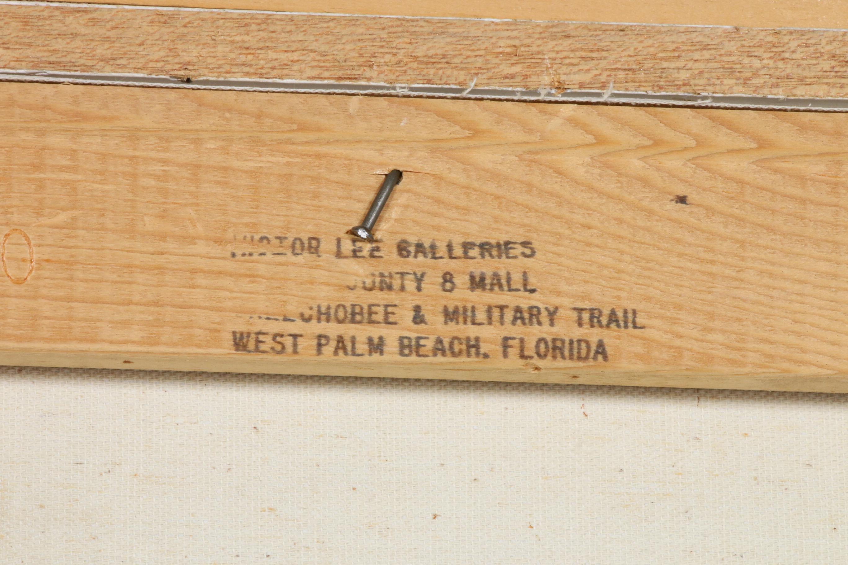 Victor Lee Portrait of Woman Oil Painting, 1979