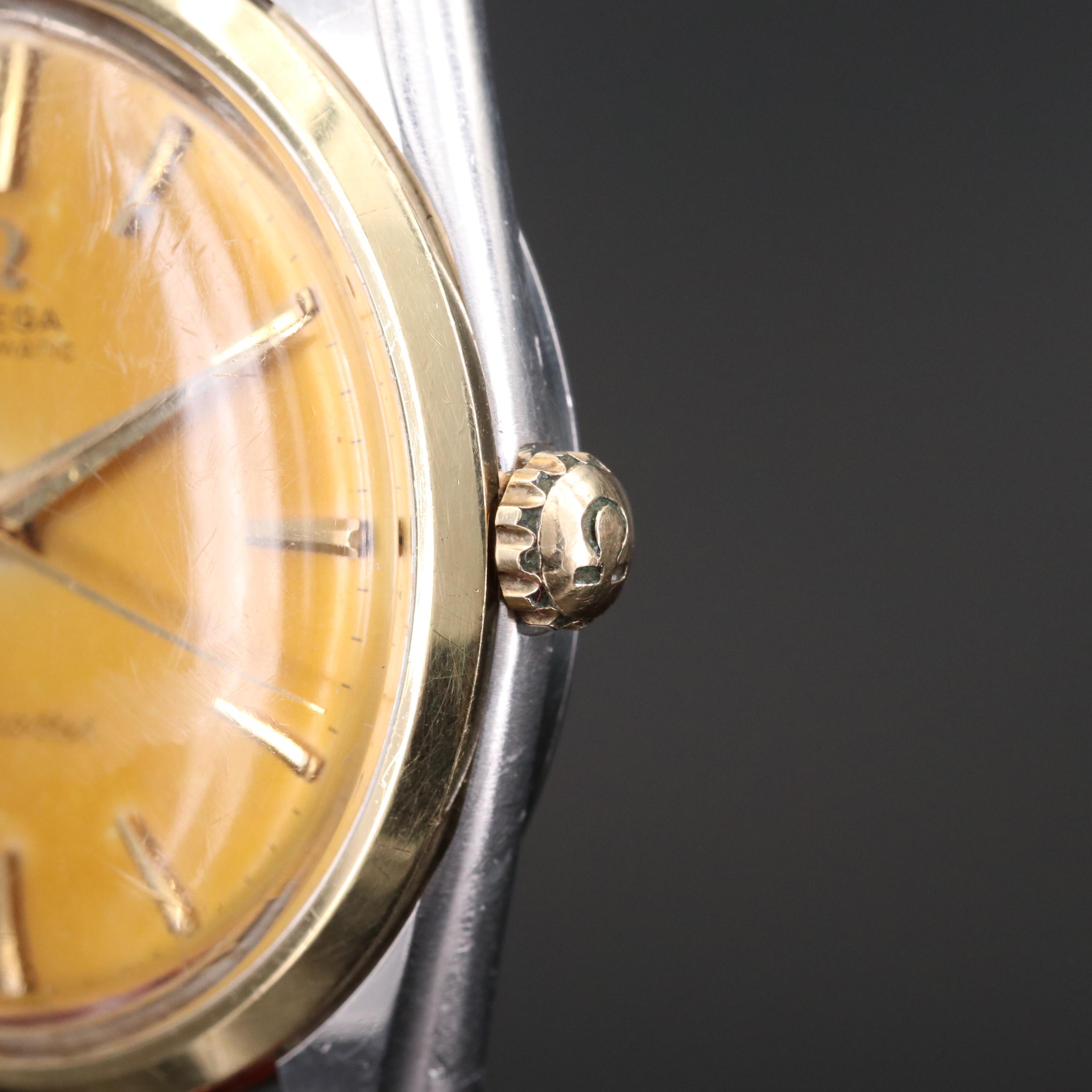 Vintage Omega Seamaster 18K Gold and Stainless Steel Automatic Watch, 1959