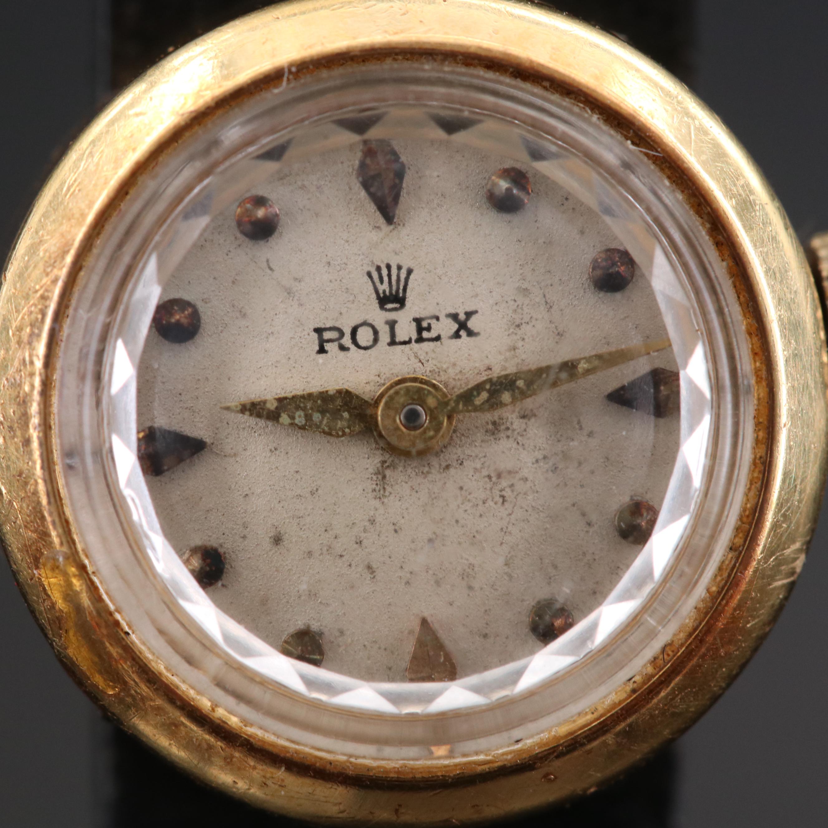 Rolex Orchid Chameleon 18K Watch, Circa 1950
