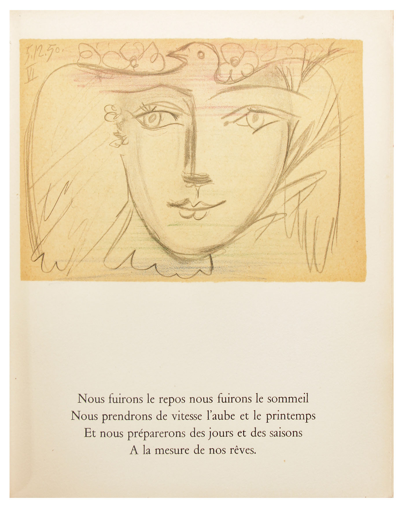Pablo Picasso Signed "Le Visage de la Paix par Picasso et Éluard", 1951