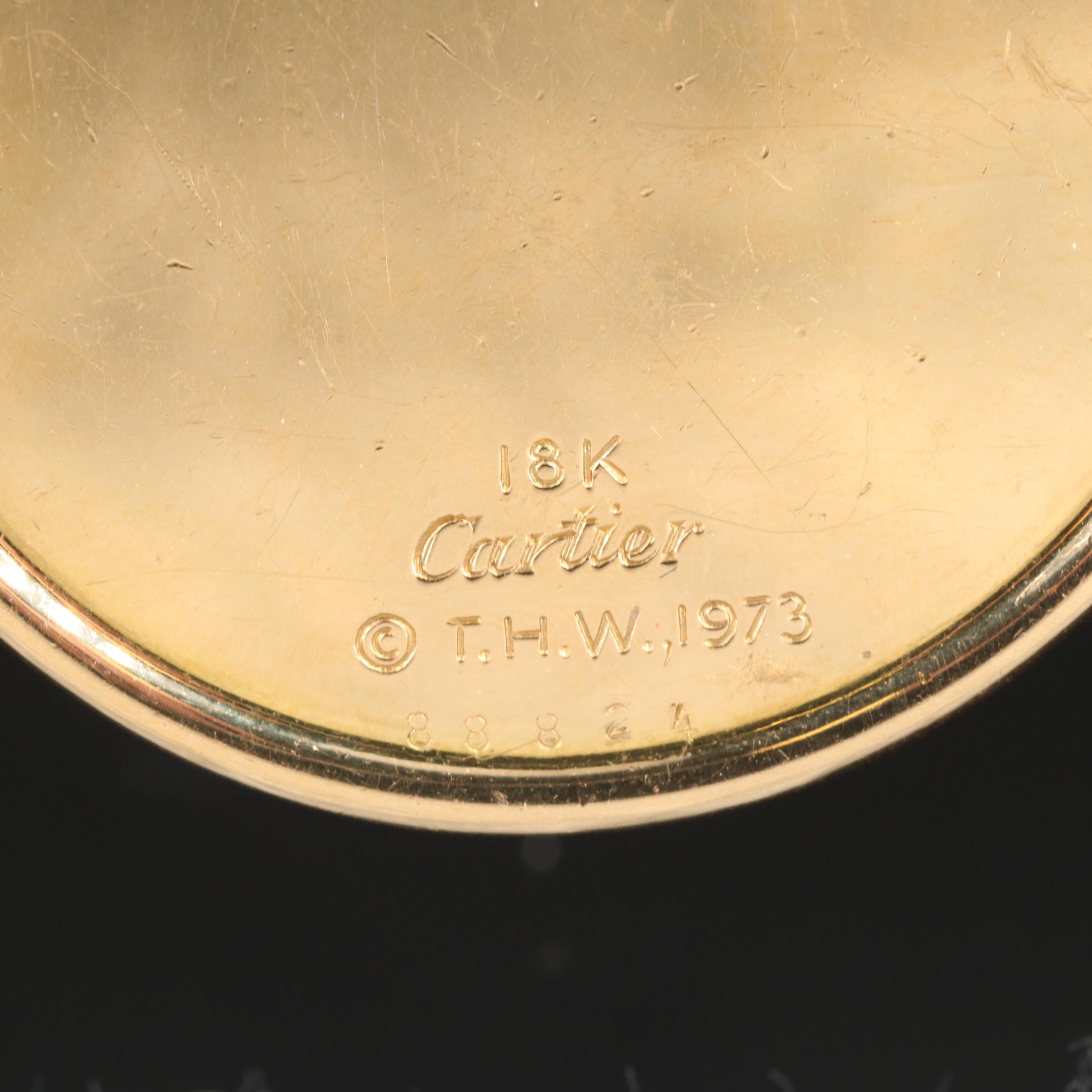 Cartier 18K Gold Zodiac Pendant