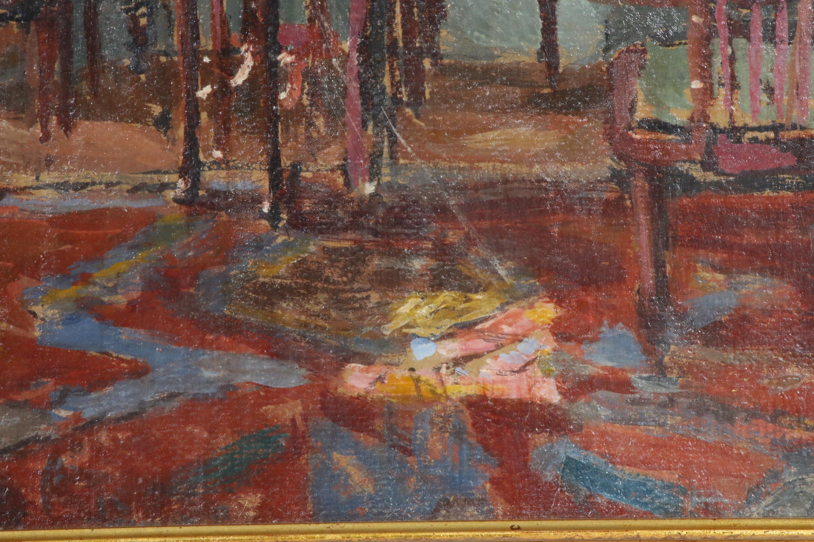 Parlor Scene Oil Painting