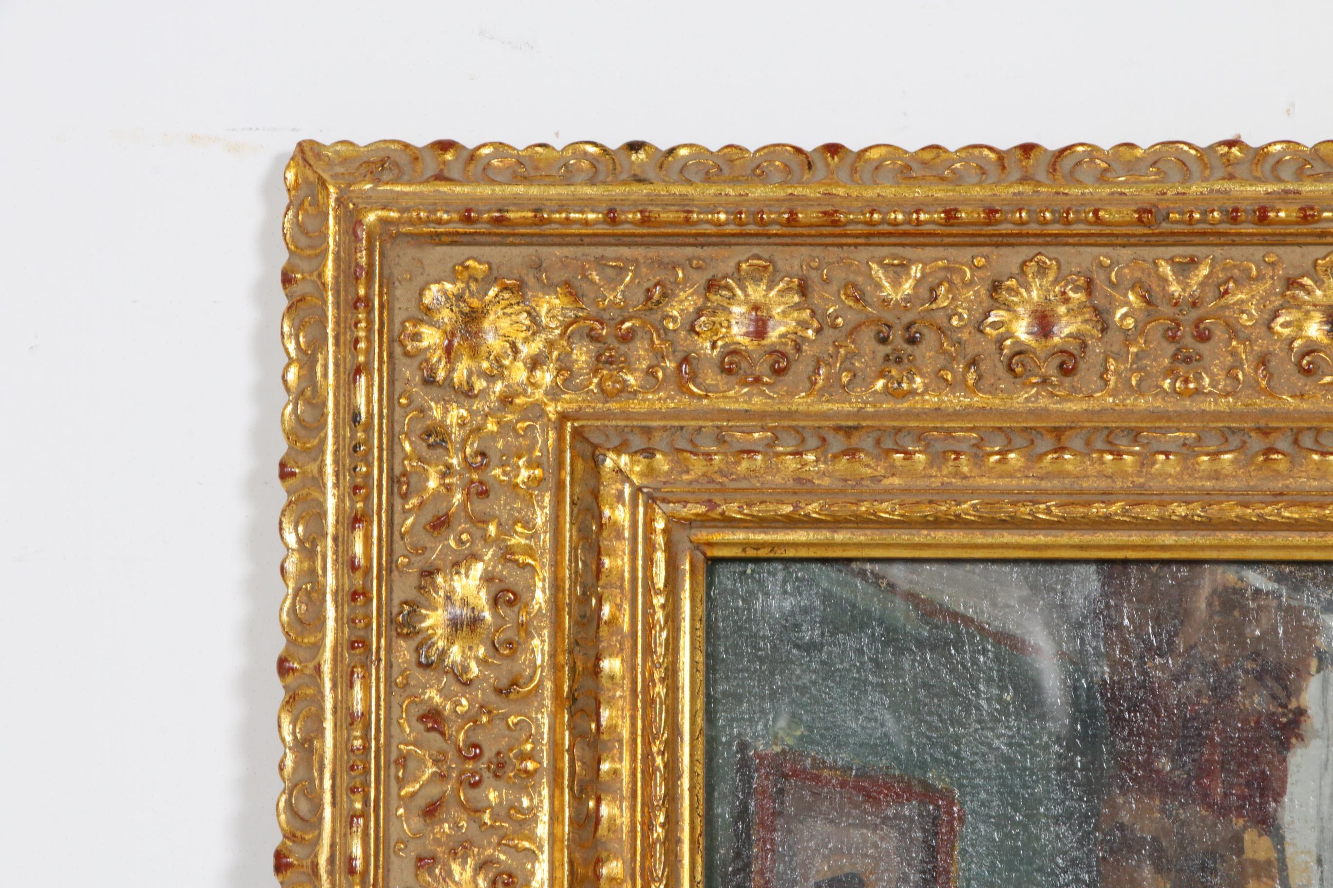 Parlor Scene Oil Painting