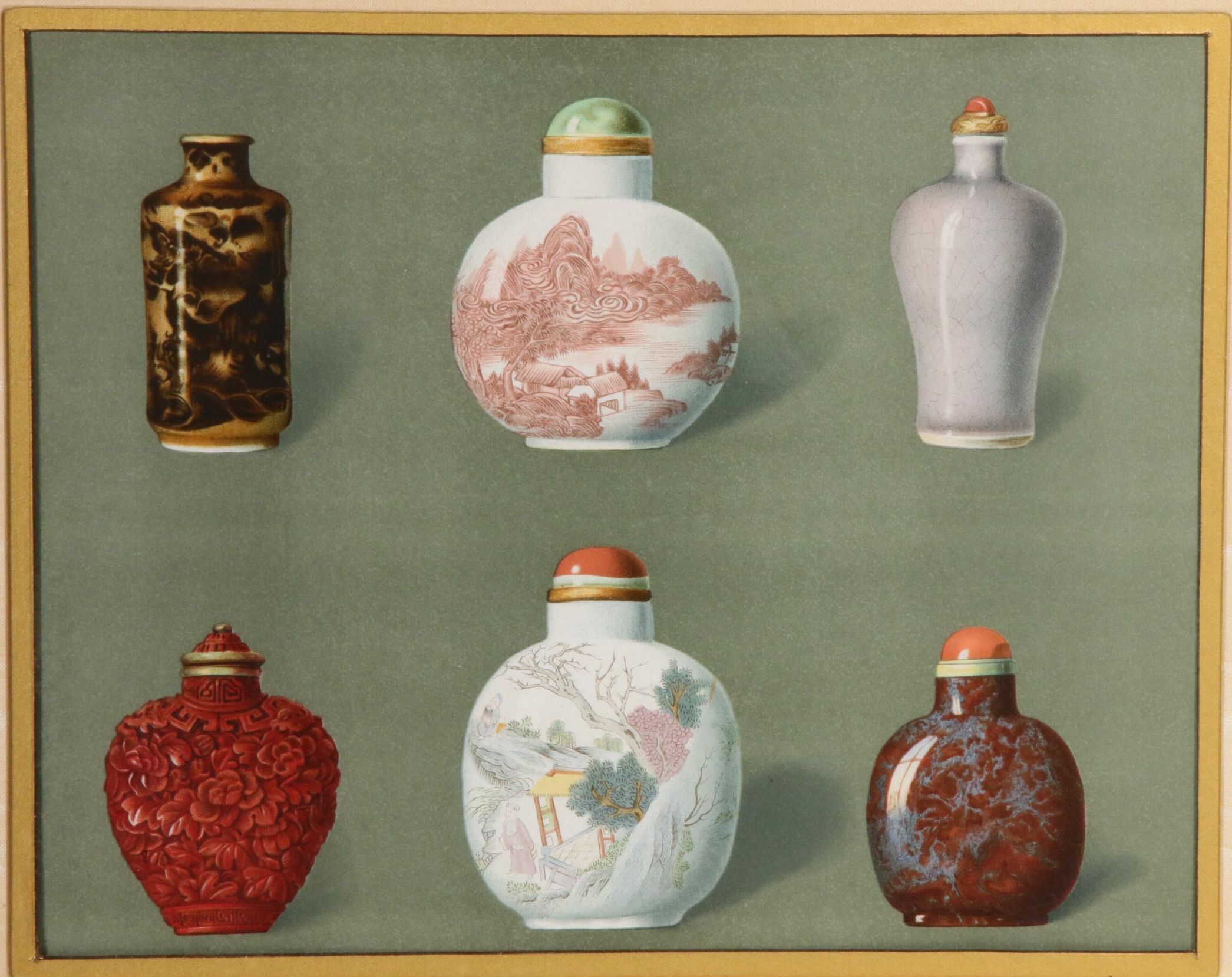 Louis Prang & Co. Chromolithographs of Chinese Antiquities, Late 19th Century