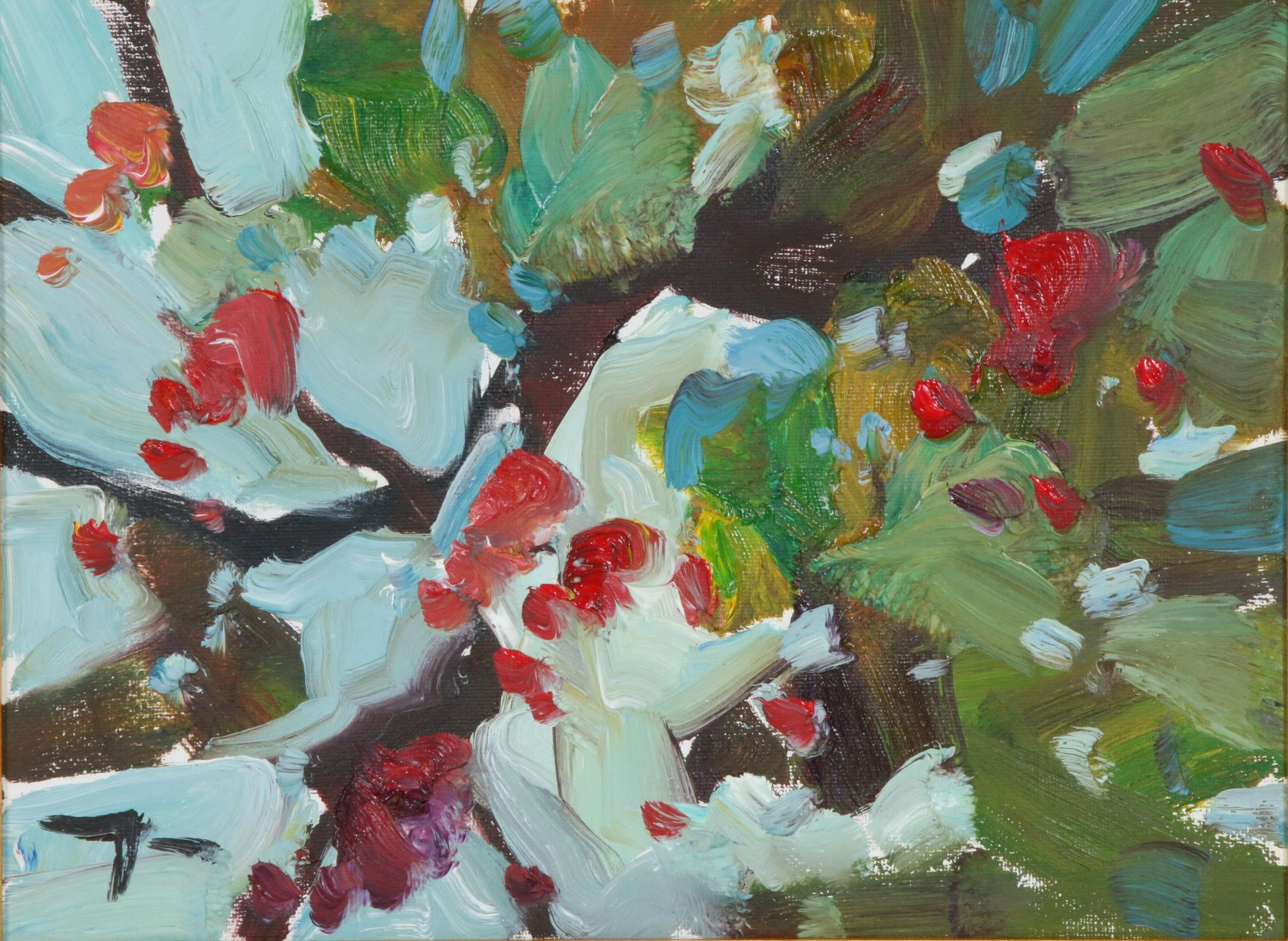 Jose Trujillo Oil Painting "Floral"