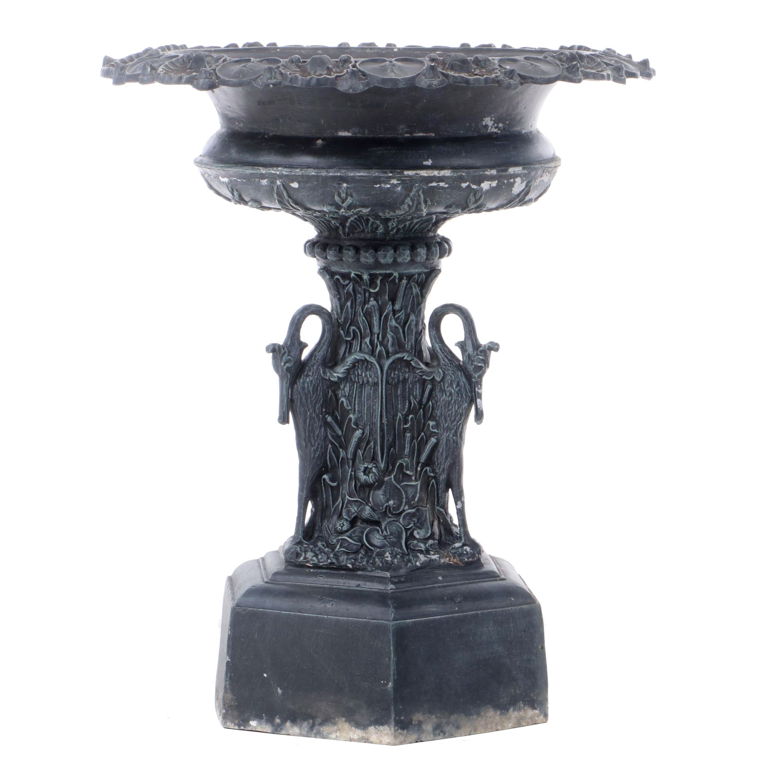 Flora and Fauna Cast Aluminum Garden Water Fountain Base