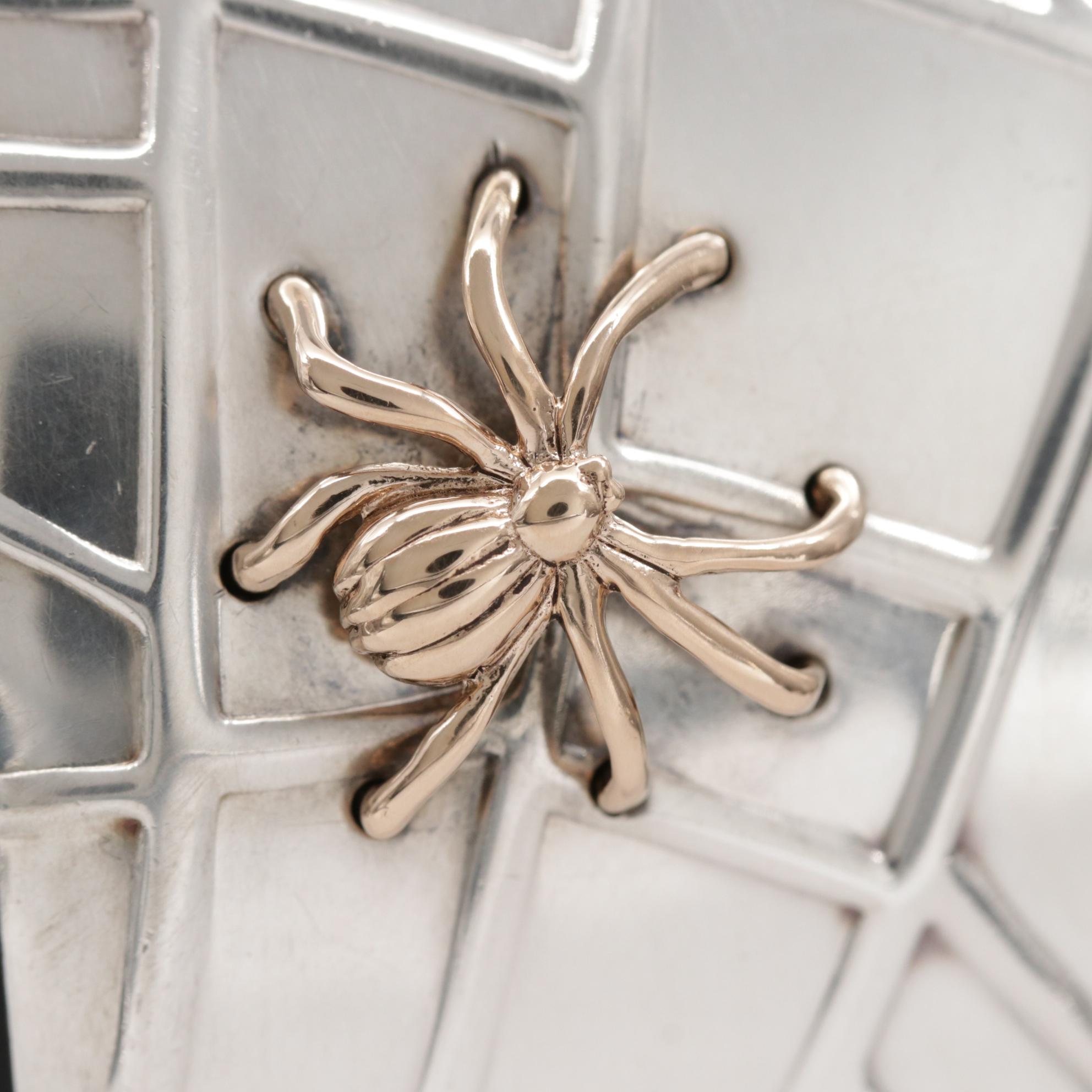 Tiffany & Co. Sterling Spider Web Cuff with 18K Gold Spider