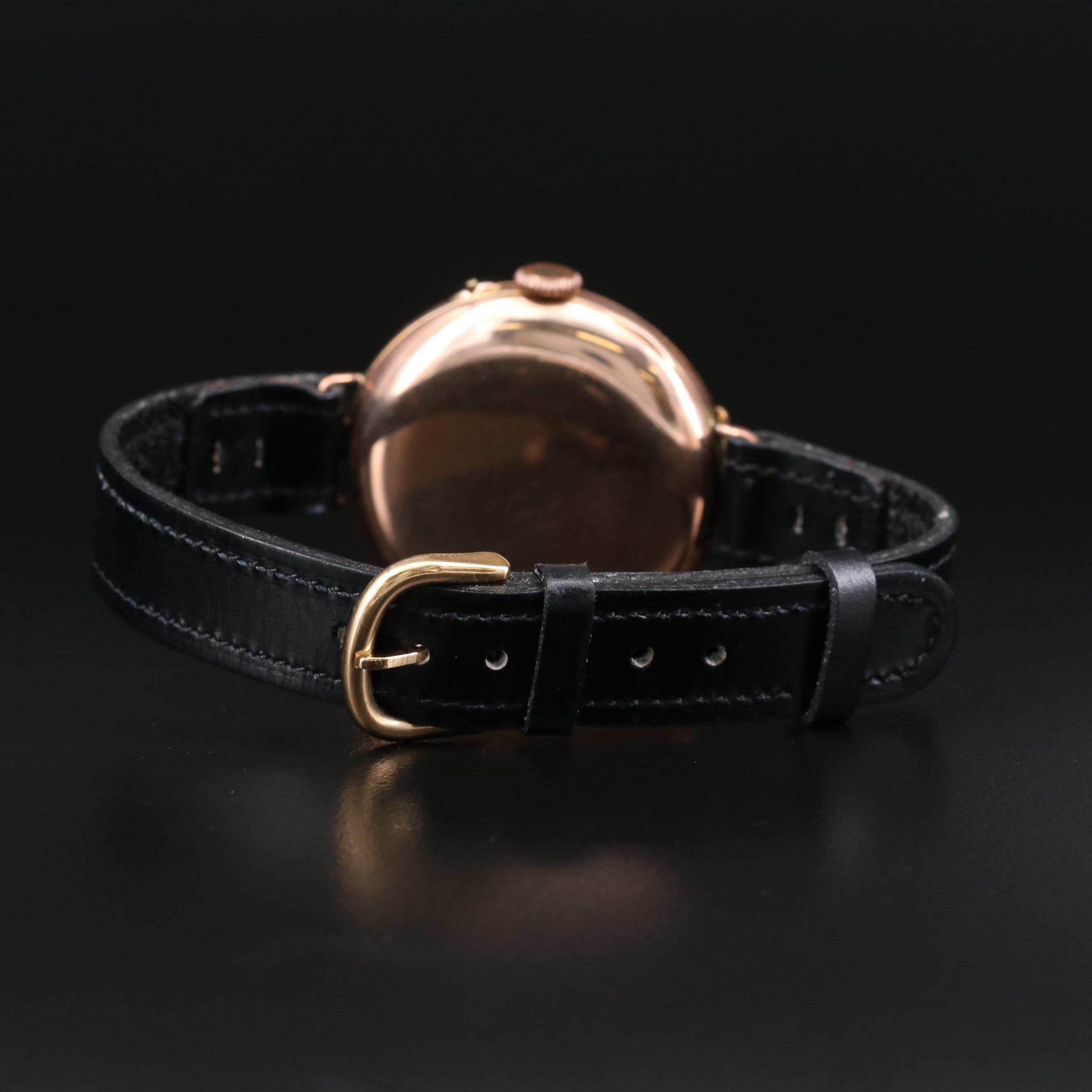 Antique Arthur George Rendell 9K Gold Demi Hunter Watch