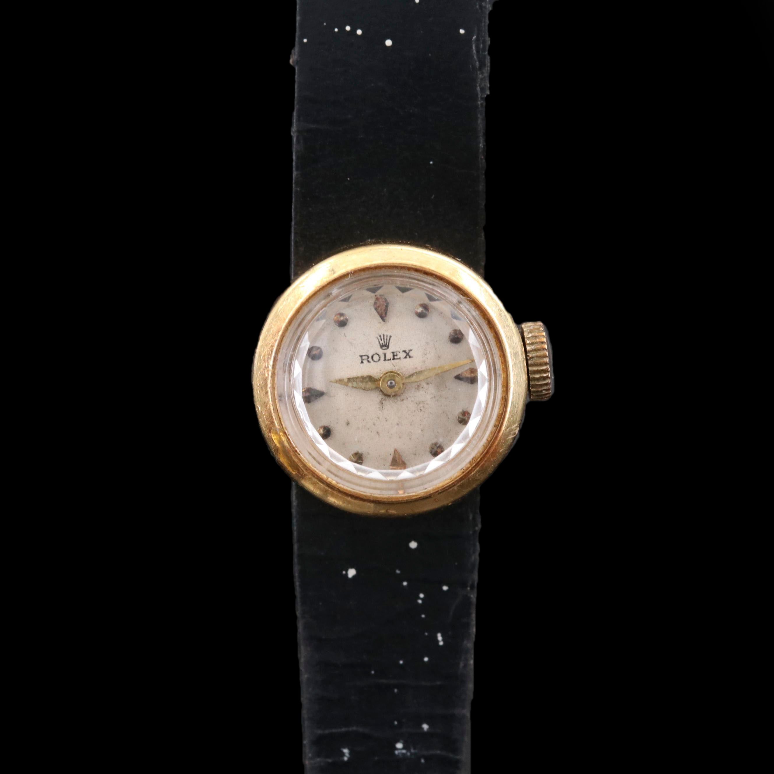 Rolex Orchid Chameleon 18K Watch, Circa 1950