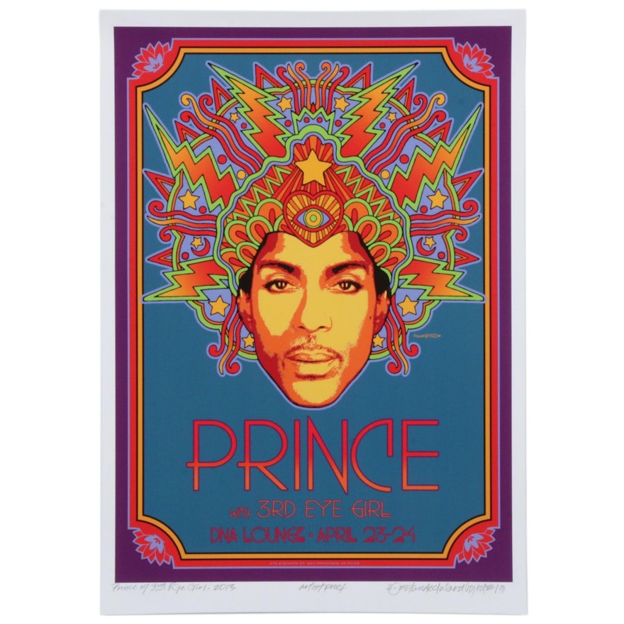 David Edward Byrd Giclée Print "Prince with 3rd Eye Girl 2013"